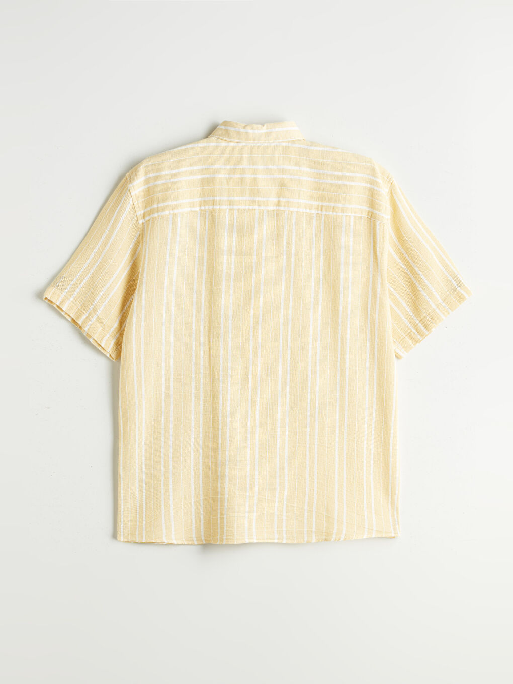 Regular Fit Short Sleeve Striped Men's Textured Shirt -S5OS08Z8-LKF