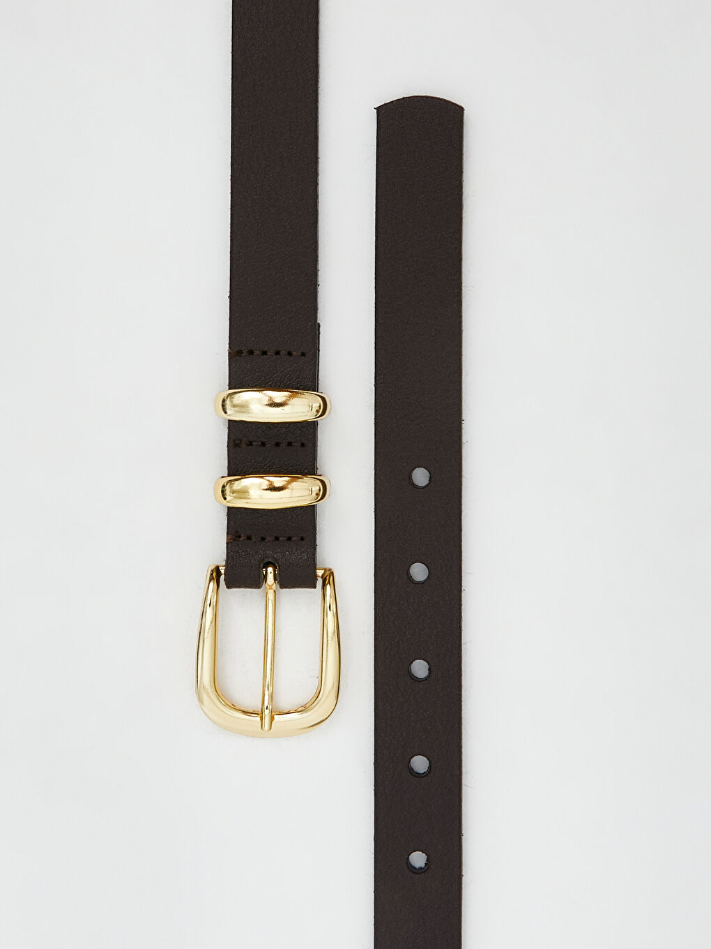 LCW ACCESSORIES Kahverengi Hakiki Deri Kadın Kemer - 2