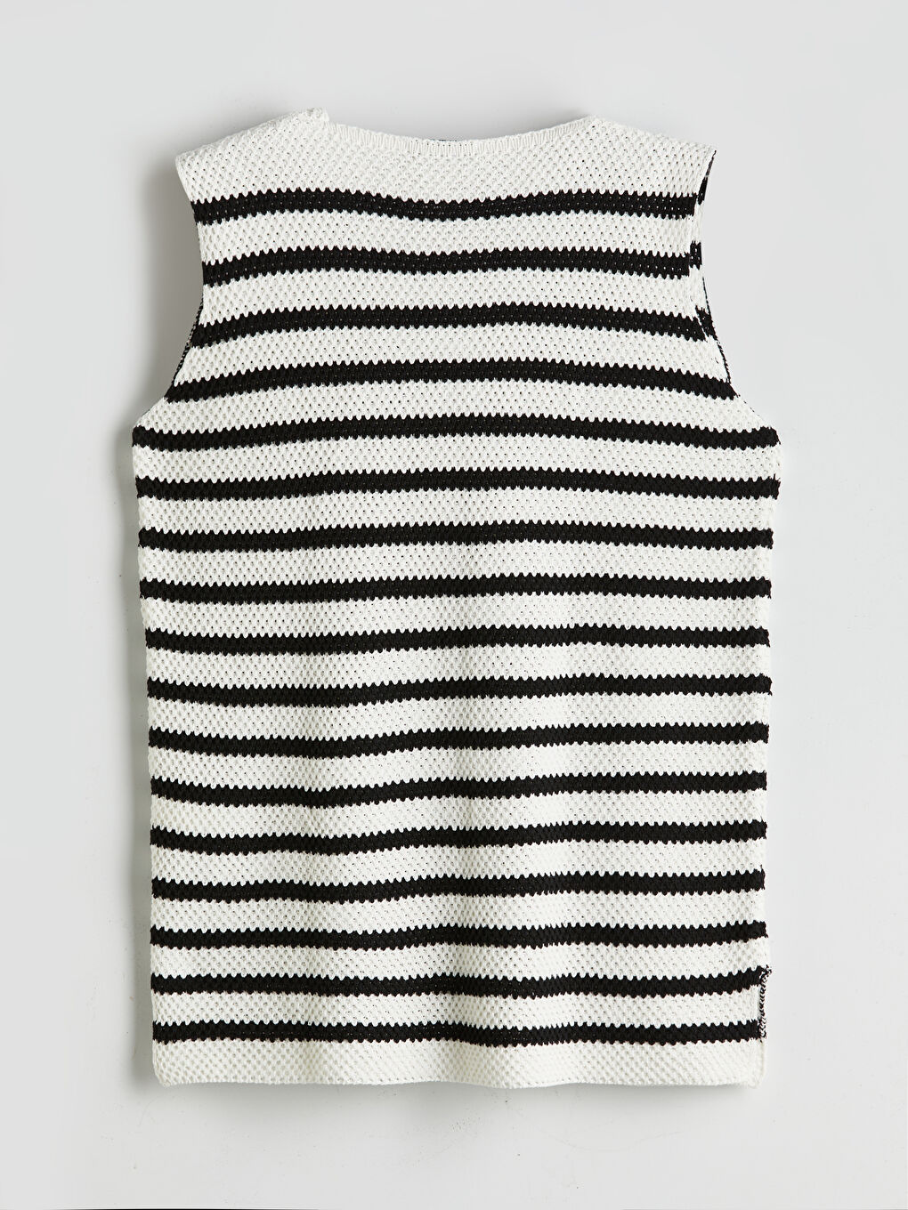 V-Neck Striped Women's Knitwear Vest -S5OS24Z8-LEG