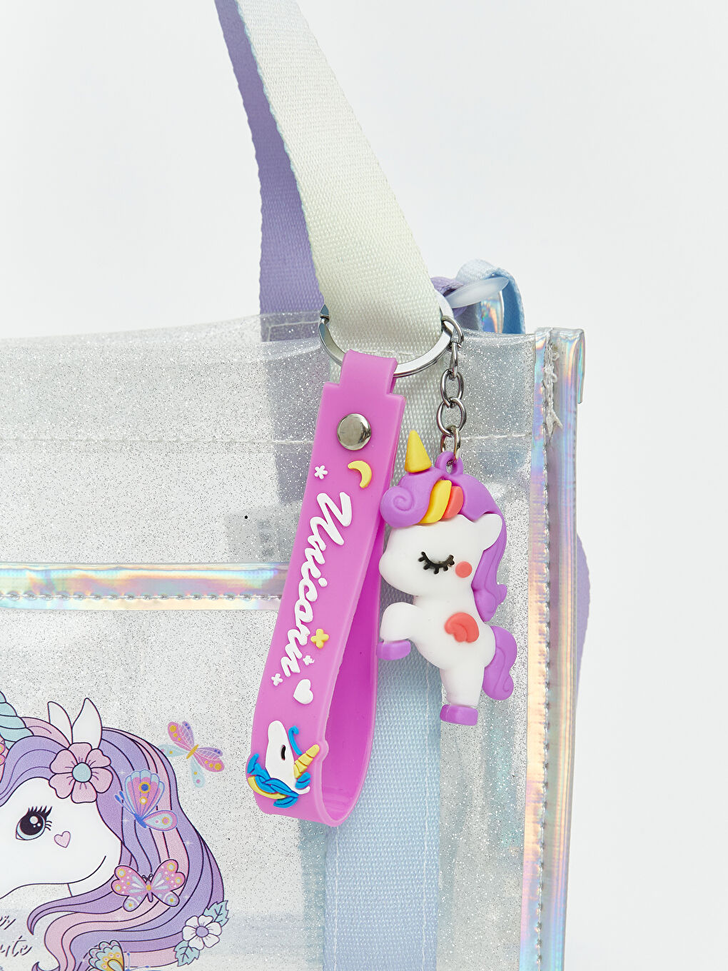 Gri Omuz Askılı Kız Çocuk Plaj Çantası-1