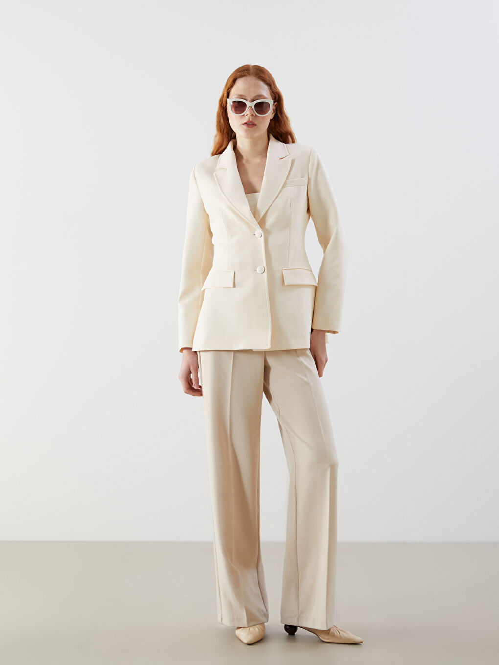 Crepe Women's Blazer Jacket -S5OS49Z8-R9J