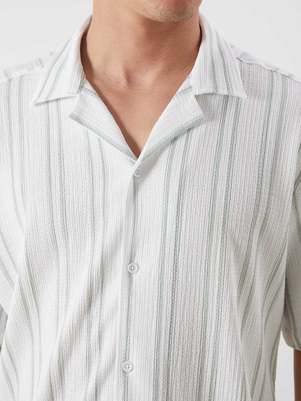 Regular Fit Short Sleeve Dobby Men's Shirt -S5OS83Z8-LJP