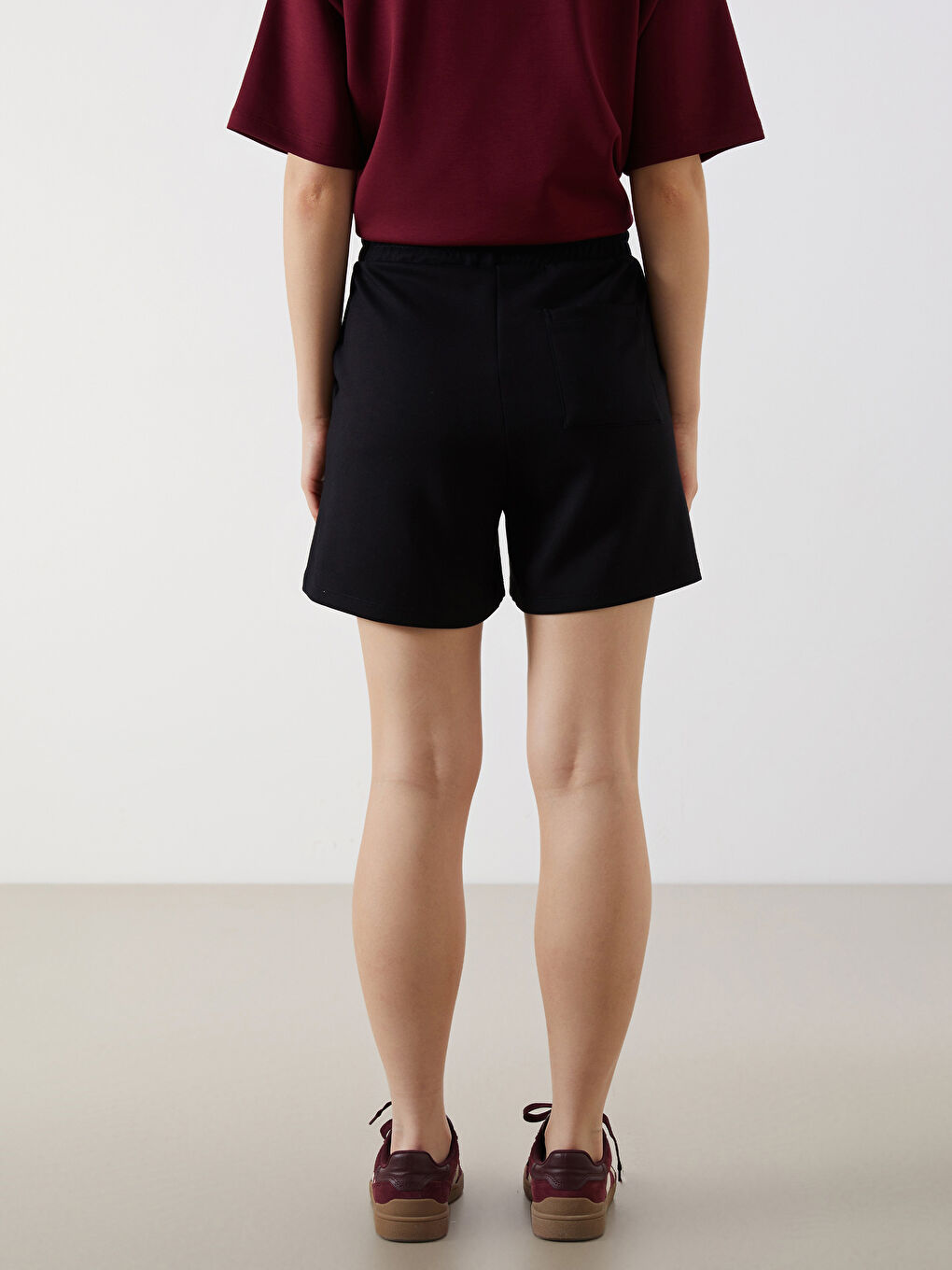Elasticated Waist Women's Shorts -S5OS94Z8-CVL