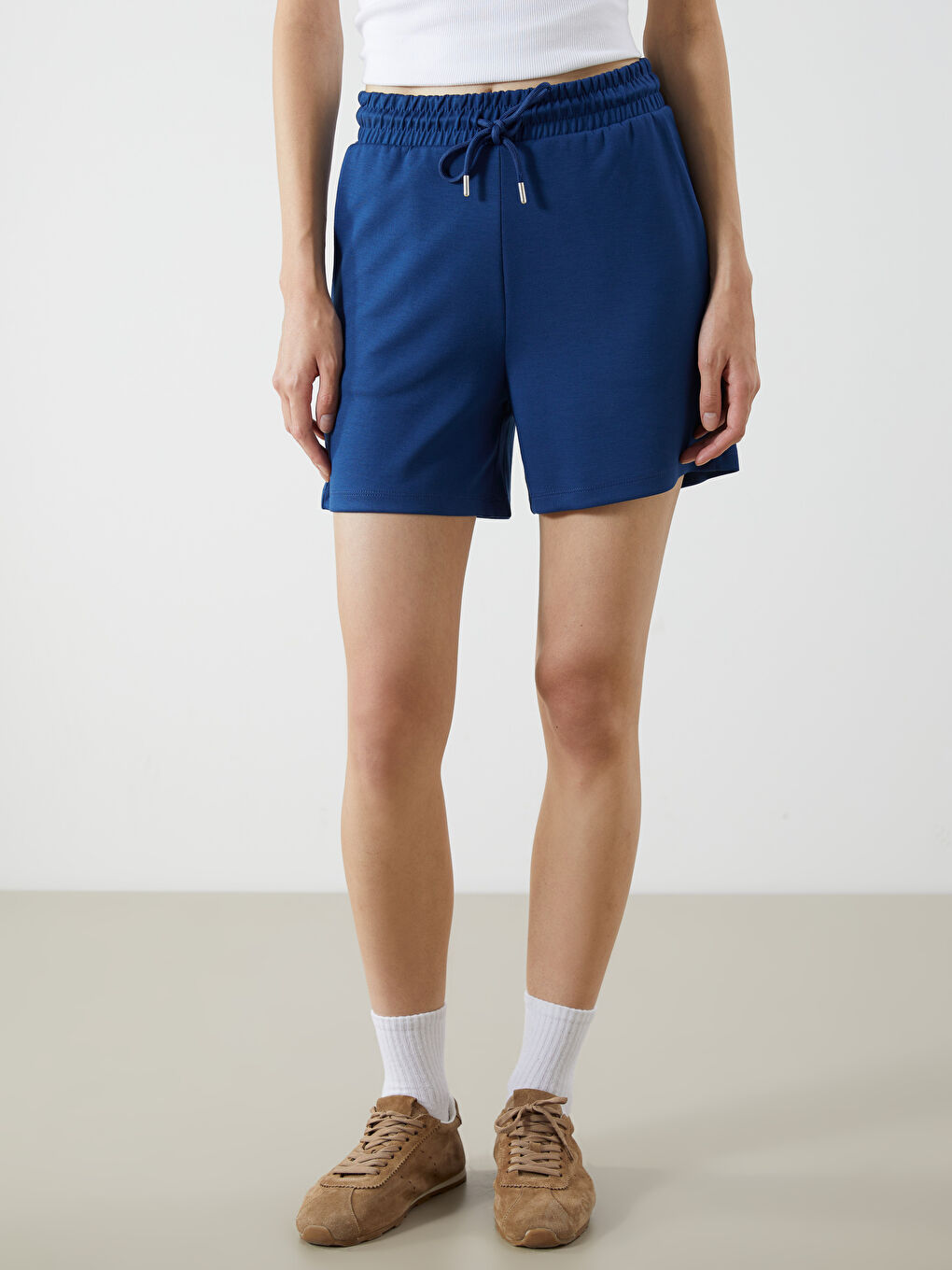 Elasticated Waist Women's Shorts -S5OS94Z8-HEU
