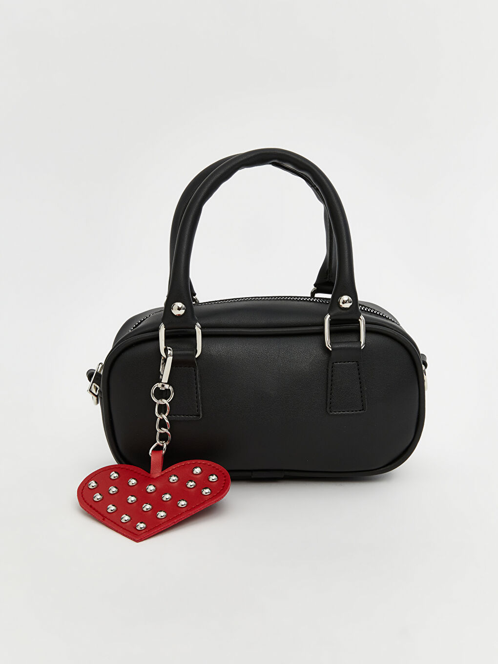 LCW ACCESSORIES Siyah Deri Görünümlü Kadın Omuz Çantası - 1