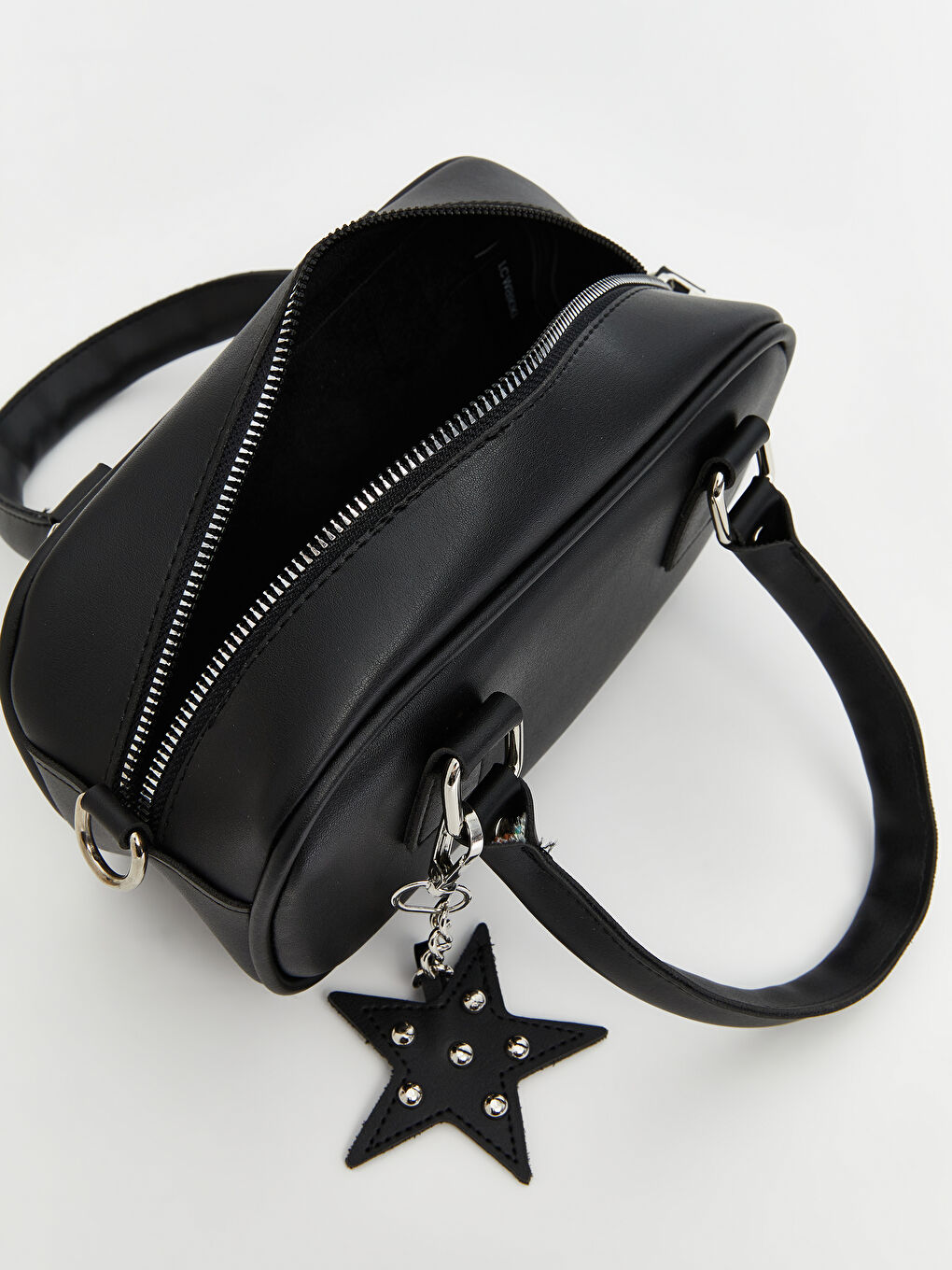 LCW ACCESSORIES Siyah Deri Görünümlü Kadın Omuz Çantası - 3
