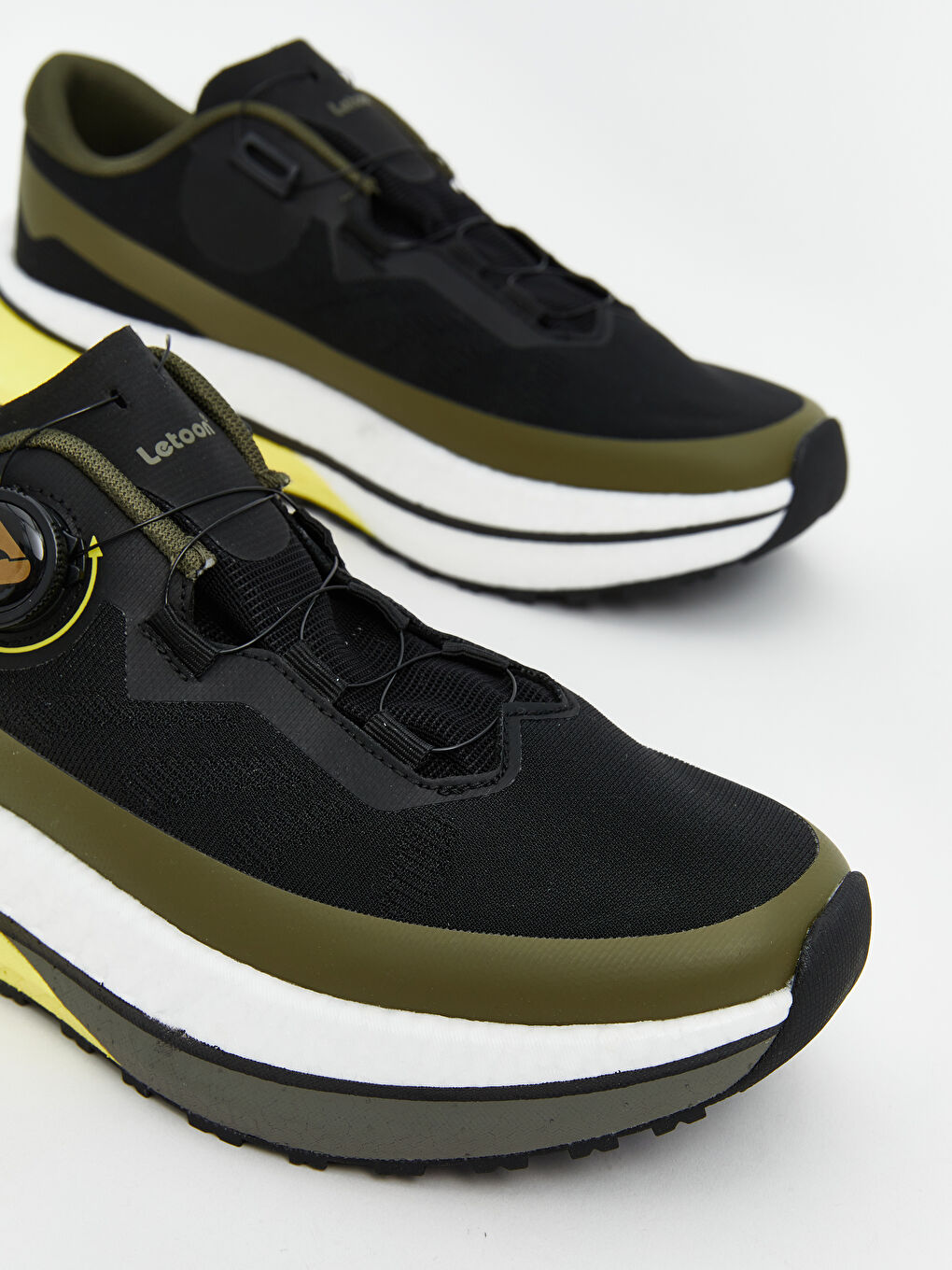 Haki File Detaylı Erkek Spor Ayakkabı-2