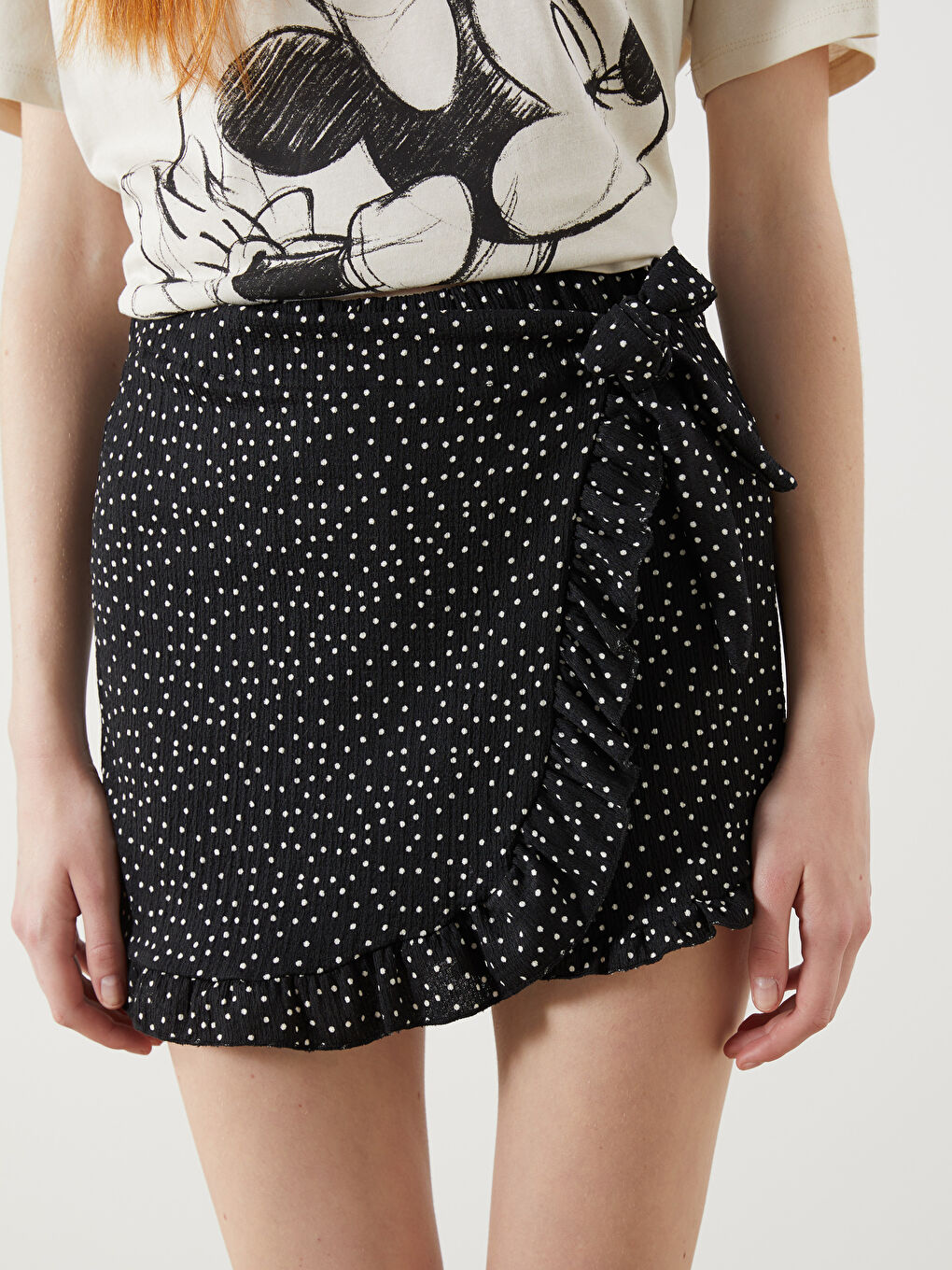 Woman BLACK Skort -S5OT27Z8-LQJ