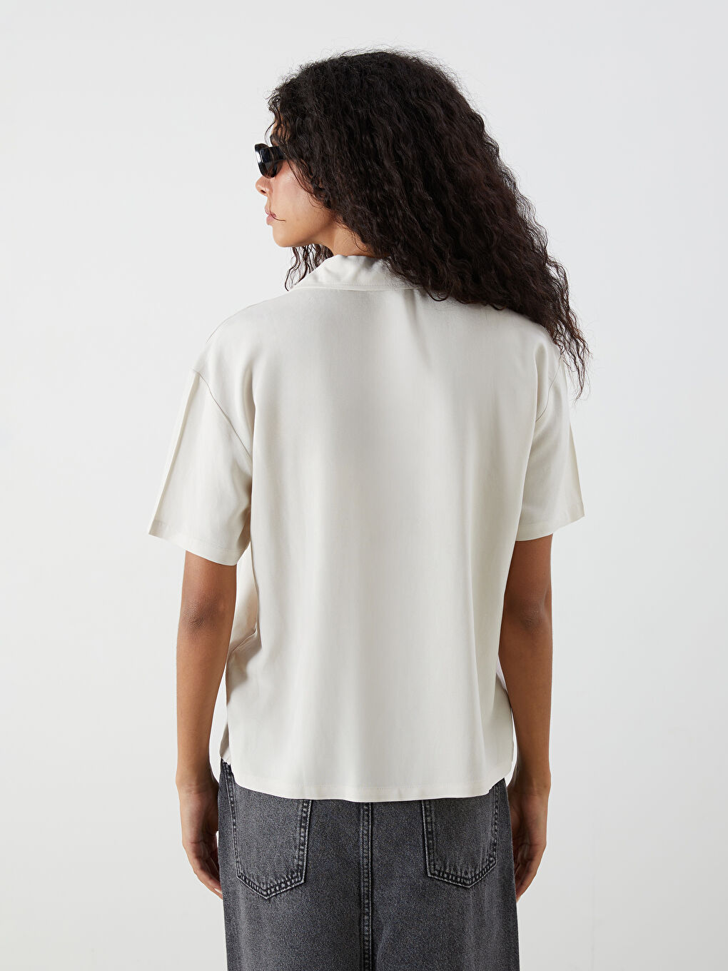 Linen Blend Women's Shirt -S5OT51Z8-Z4B