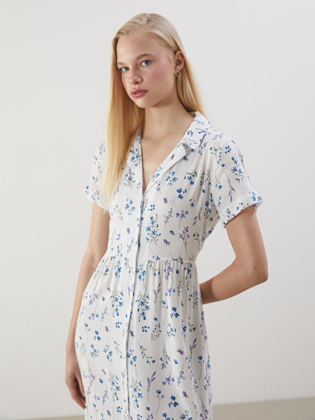 Woman WHITE Shirt Dress -S5OT57Z8-LU7