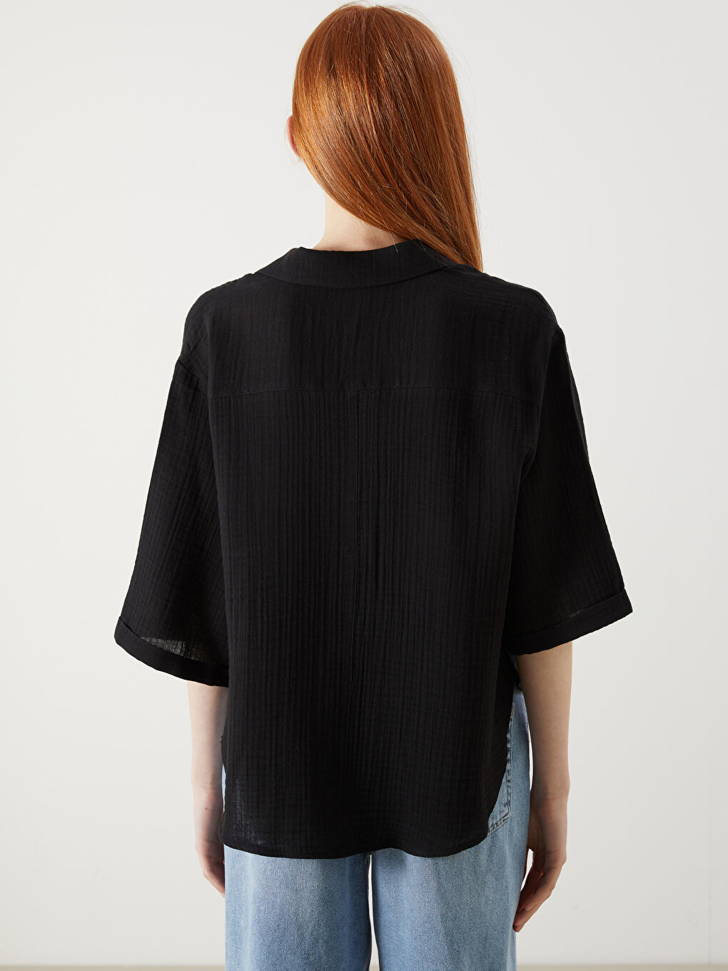 XSIDE Oversize Muslin Women's Shirt -S5OT72Z8-CVL