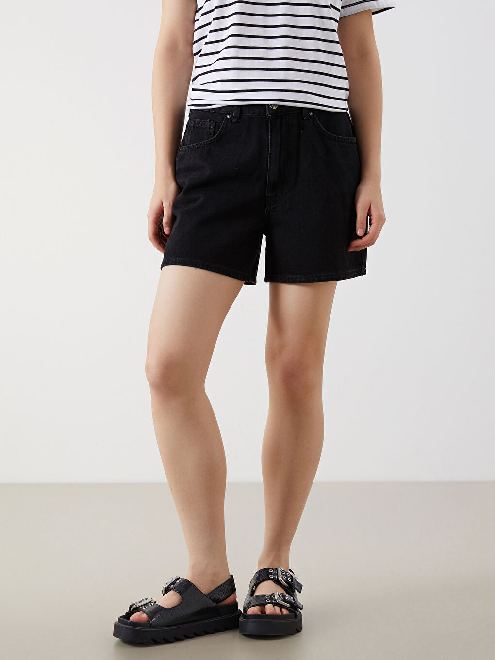 Regular Fit Women's Denim Shorts -S5OT81Z8-VKR