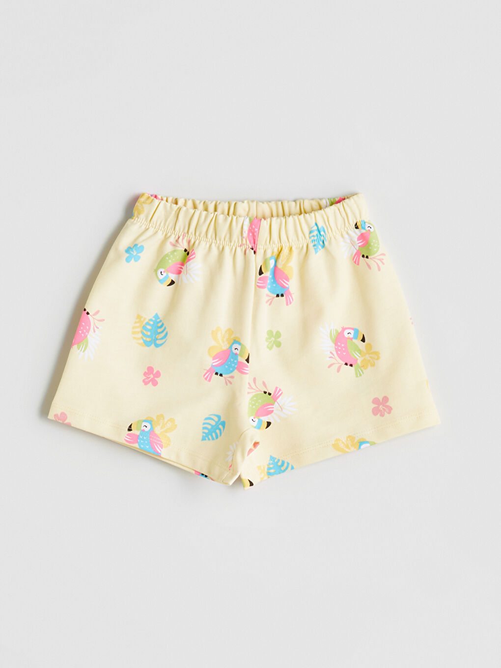 Elasticated Waist Printed Girls' Shorts -S5OT96Z1-LU9