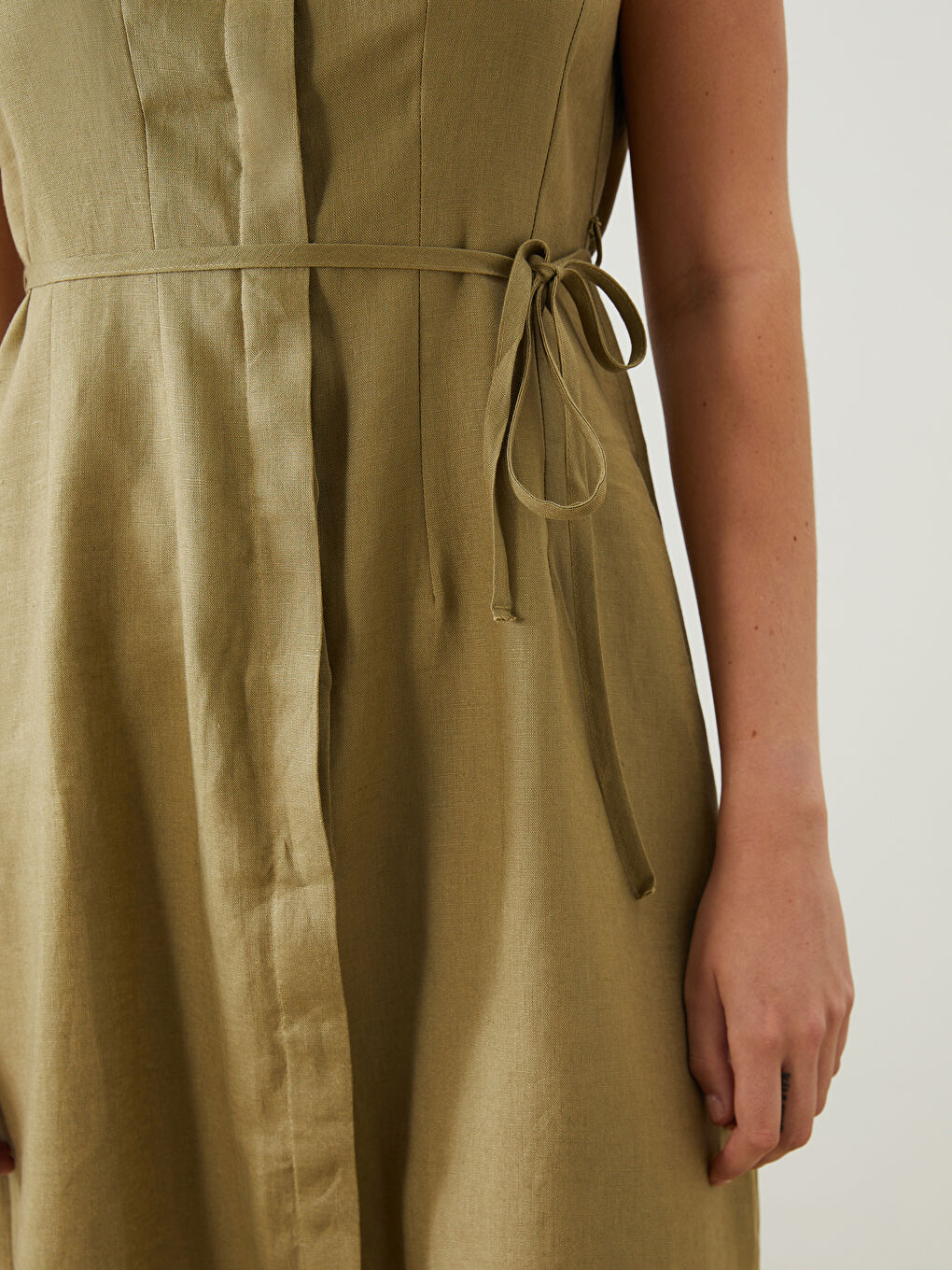 100% Linen Shirt Dress -S5OT99Z8-GVK
