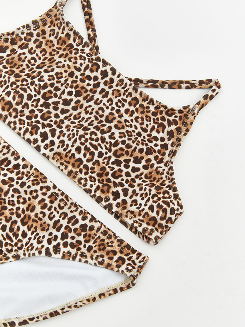 Комплект бікіні для дівчаток з леопардовим принтом-2