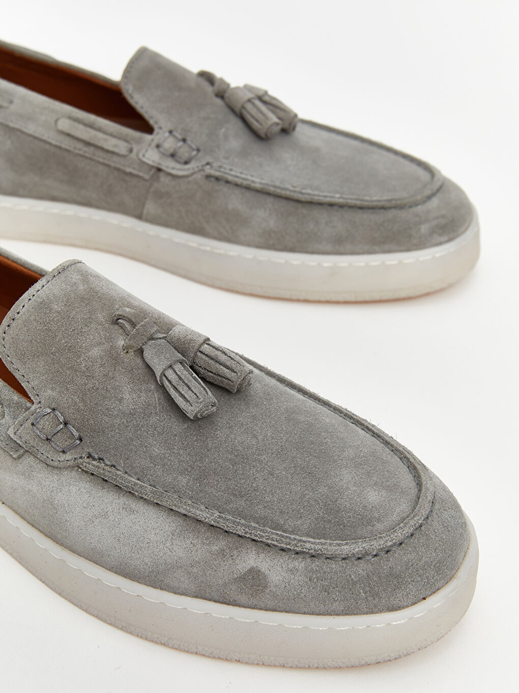 Gri Püskül Detaylı Erkek Laafer-2