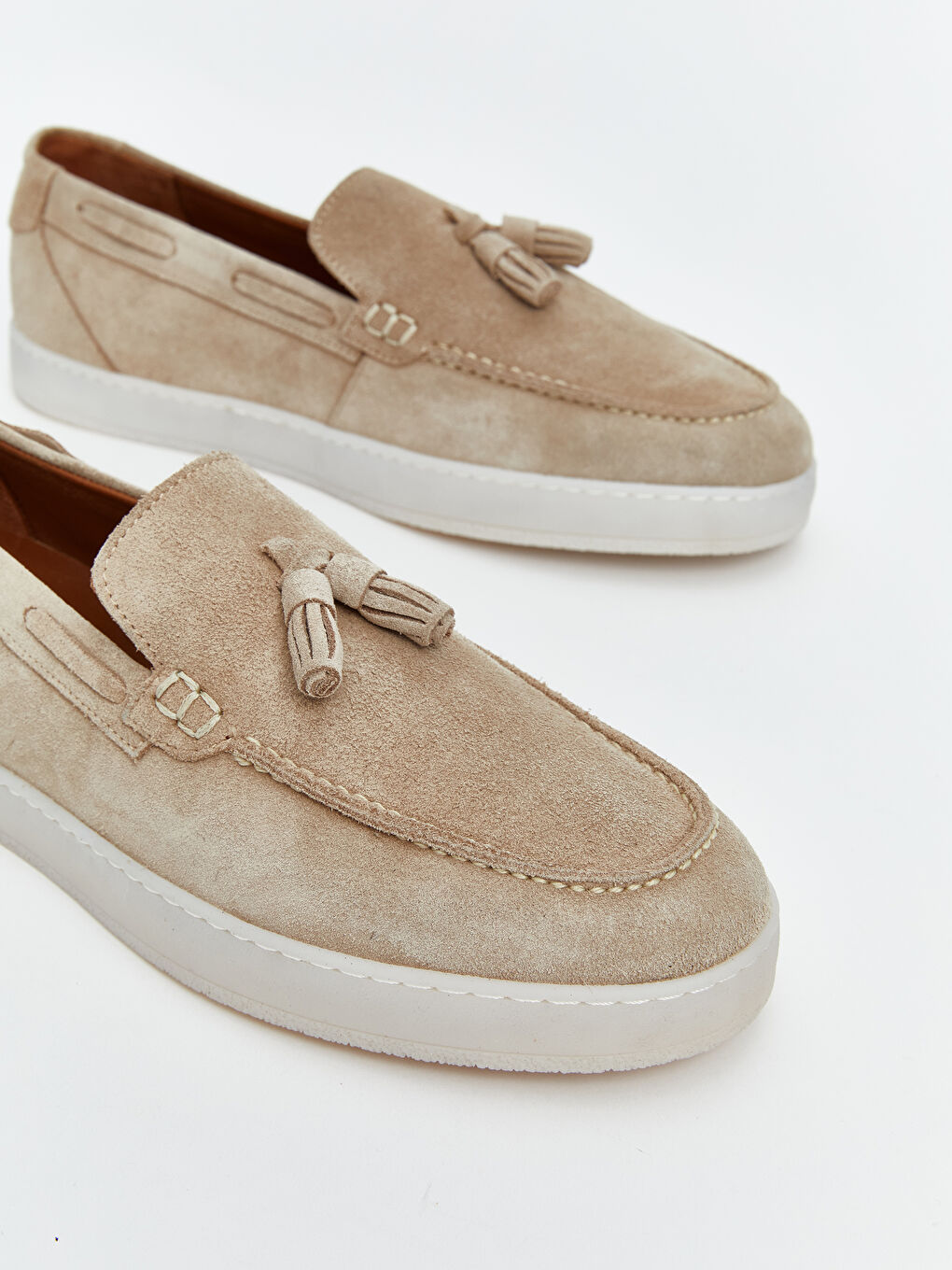 Bej Püskül Detaylı Erkek Laafer-2