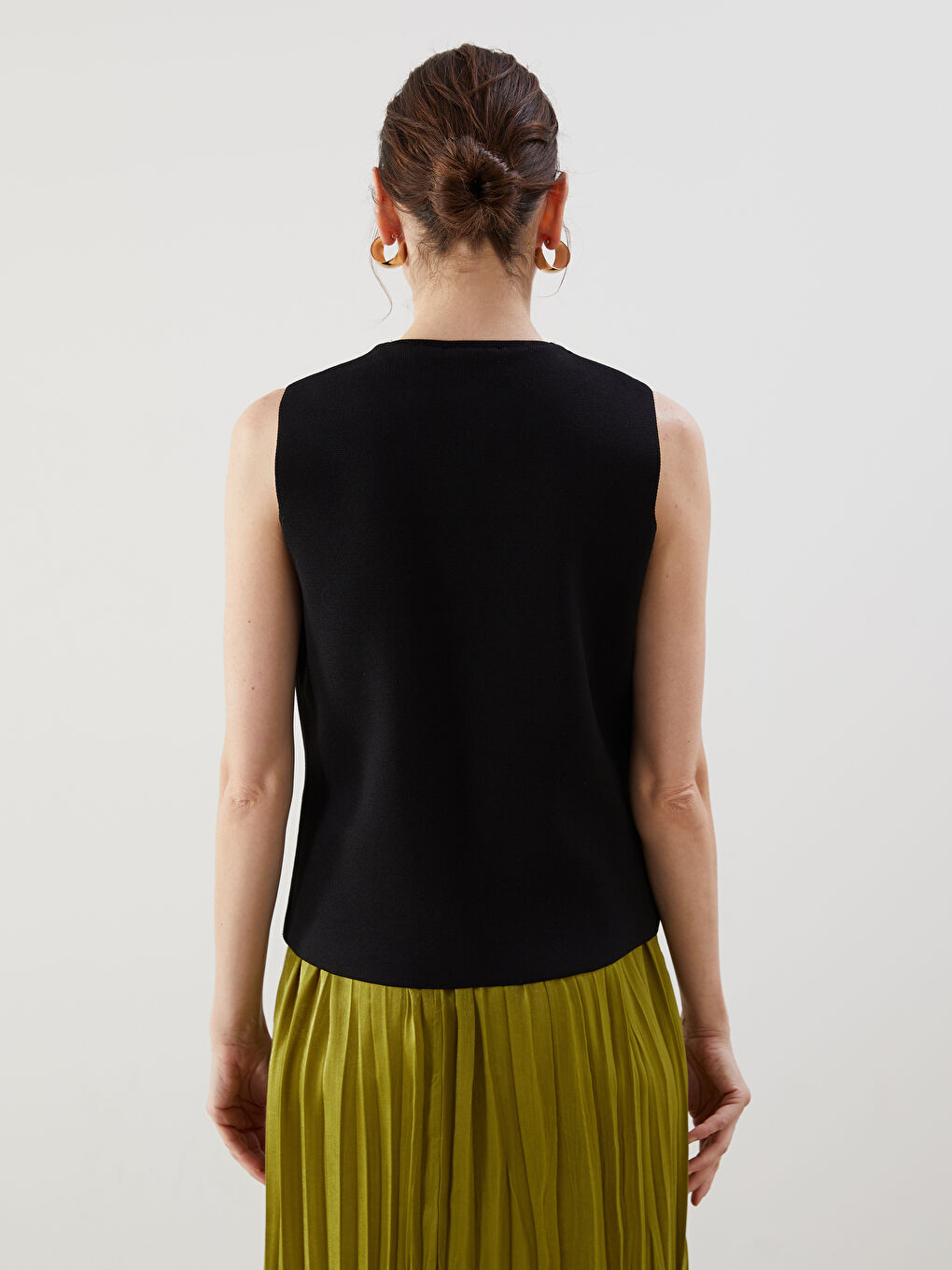 V Neck Regular Women's Tricot Vest -S5OU28Z8-CVL