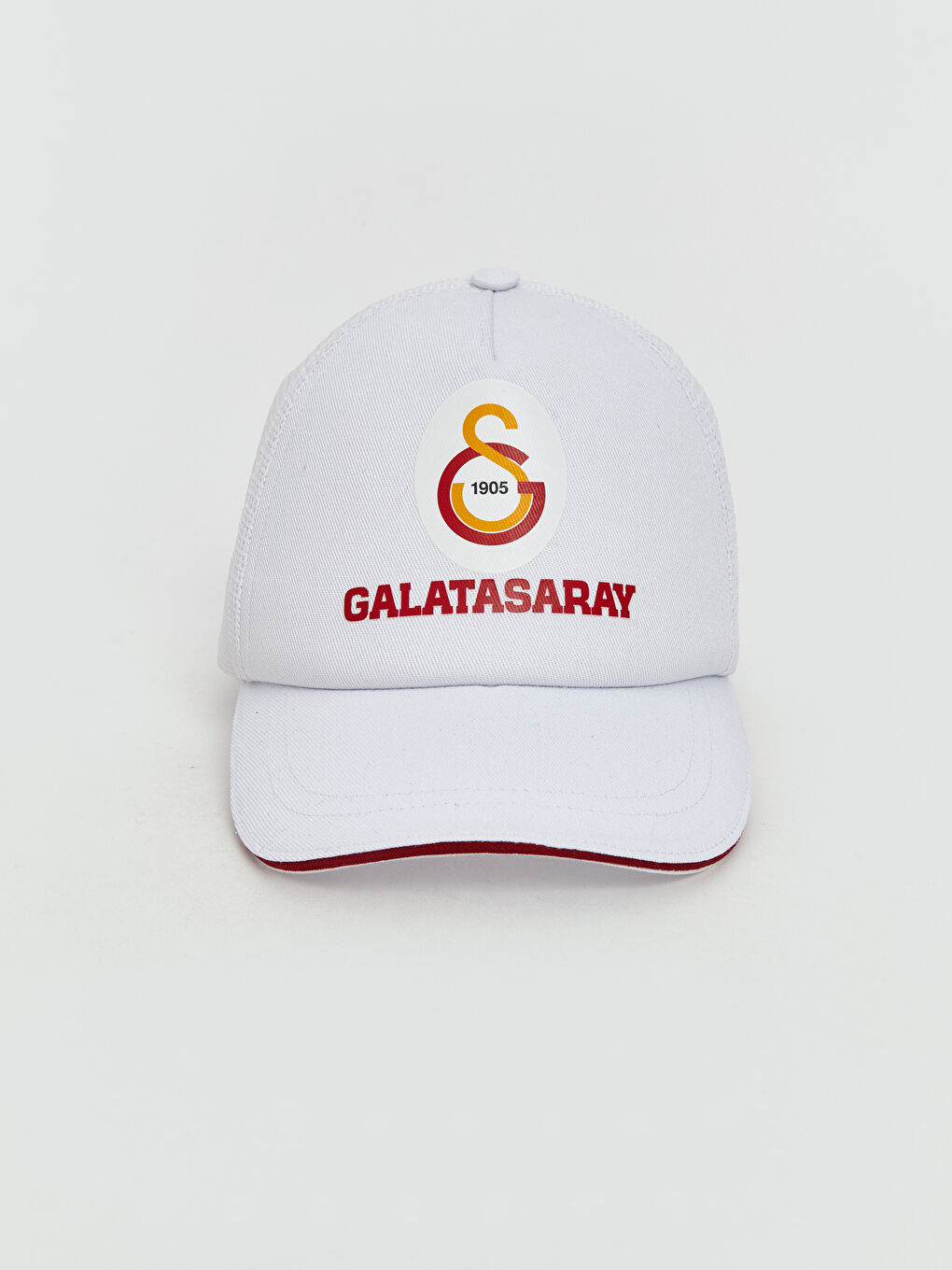 Beyaz Galatasaray Baskılı Erkek Çocuk Kep Şapka