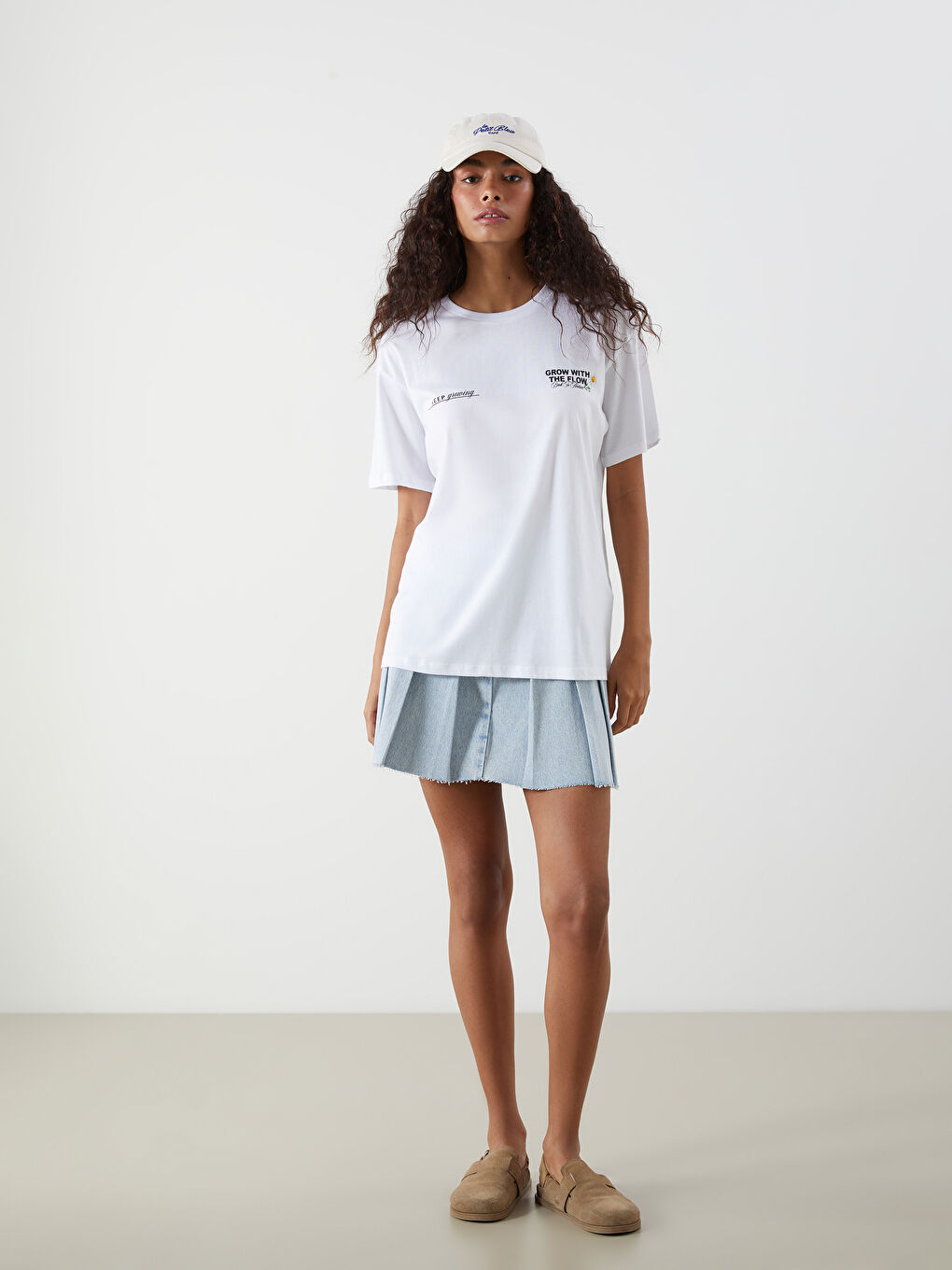 XSIDE Crew Neck Printed Women's T-Shirt -S5OU53Z8-Q6K