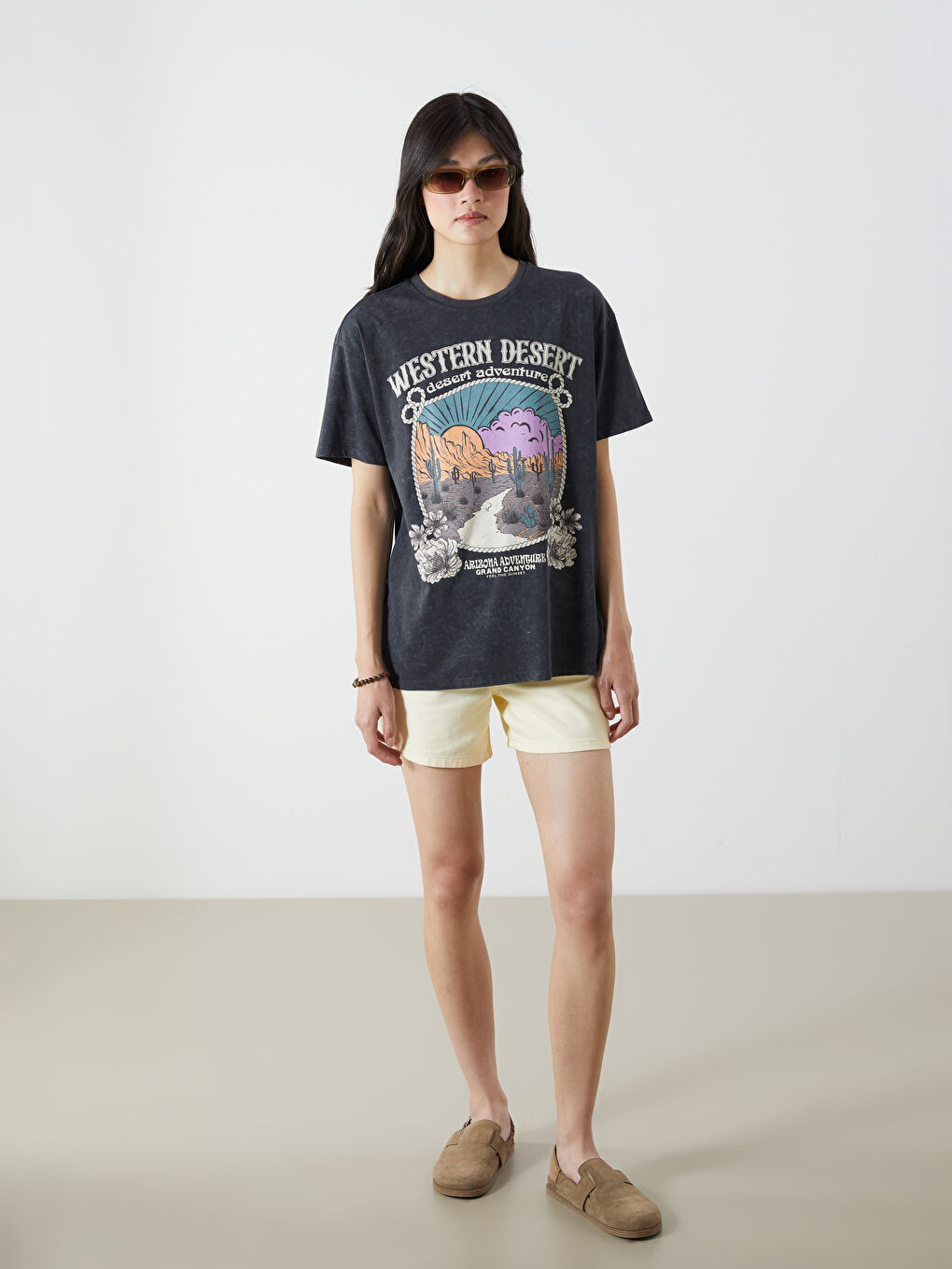 XSIDE Crew Neck Printed Women's T-Shirt -S5OU54Z8-VDL