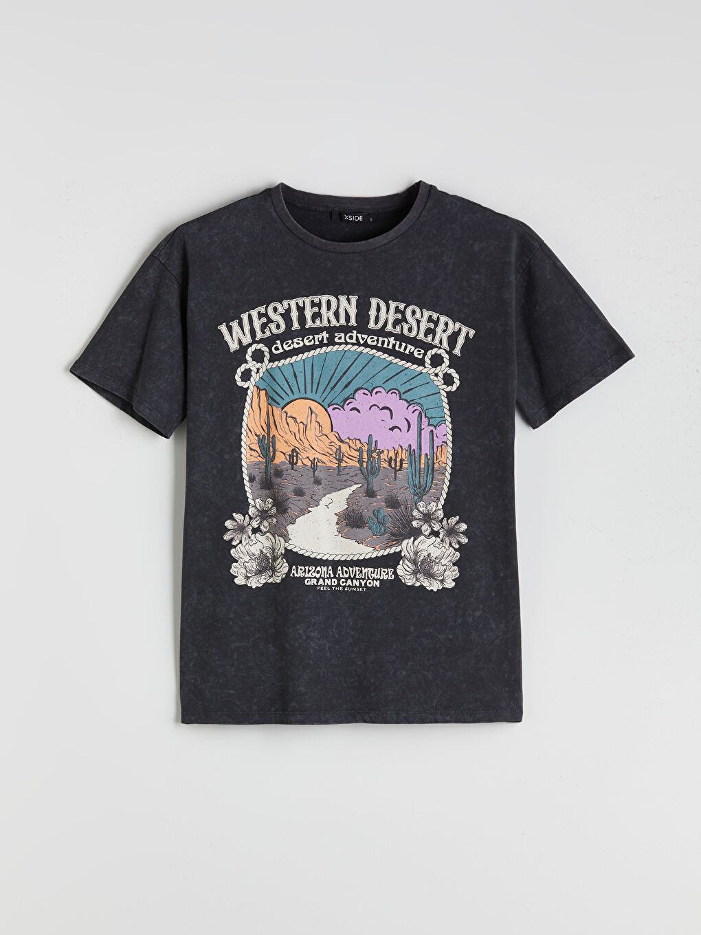 XSIDE Crew Neck Printed Women's T-Shirt -S5OU54Z8-VDL