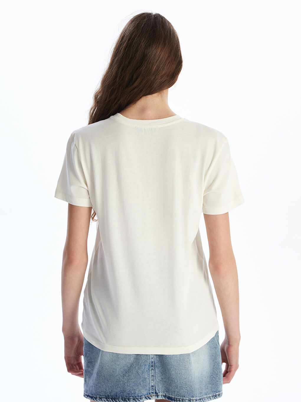 XSIDE Crew Neck New York Printed Women's T-Shirt -S5OU55Z8-YMU