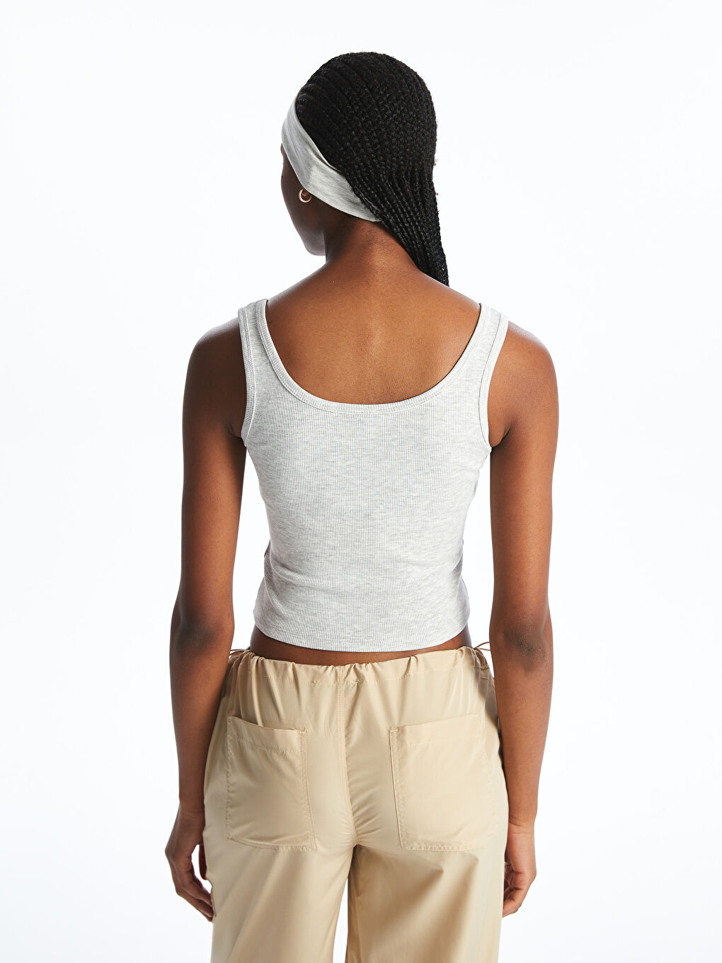 U Neck Embroidered Women's Tank Top -S5OU66Z8-LAL