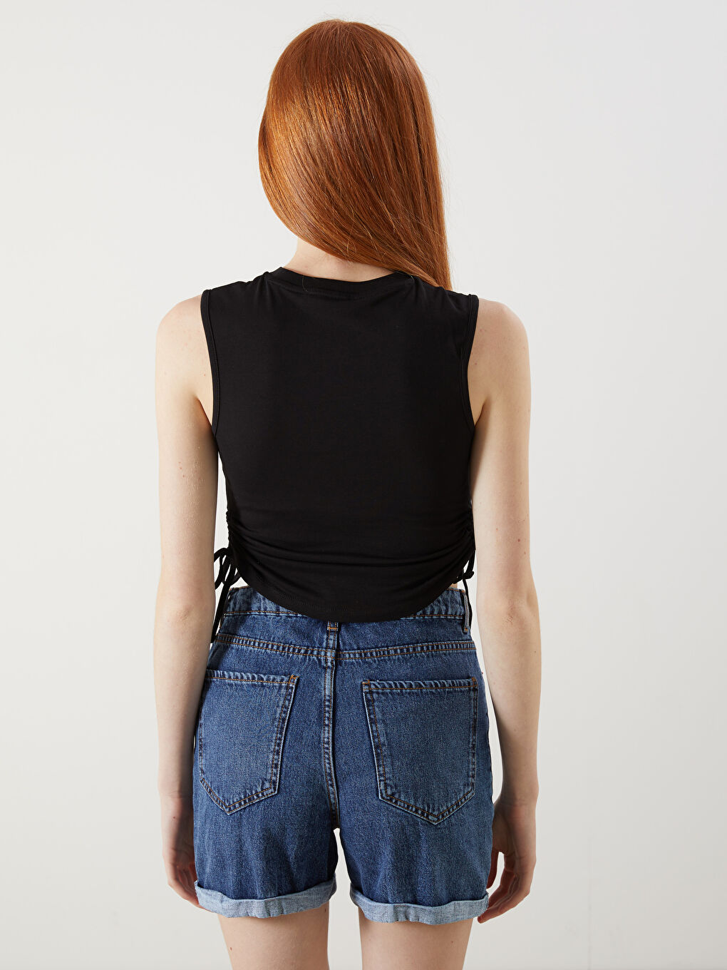 XSIDE Woman BLACK Tank Top -S5OU70Z8-CVL
