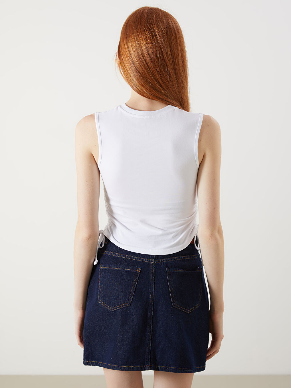 XSIDE Woman WHITE Tank Top -S5OU70Z8-Q6K