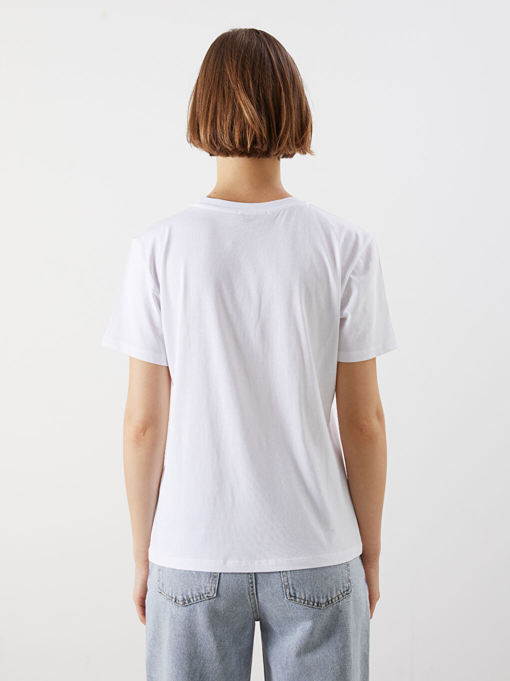 XSIDE Crew Neck Printed Women's T-Shirt -S5OU76Z8-Q6K