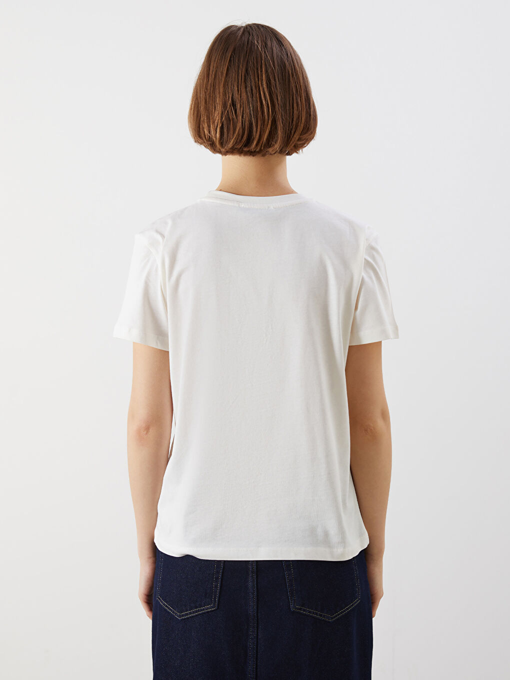 XSIDE Crew Neck Printed Women's T-Shirt -S5OU77Z8-YMU