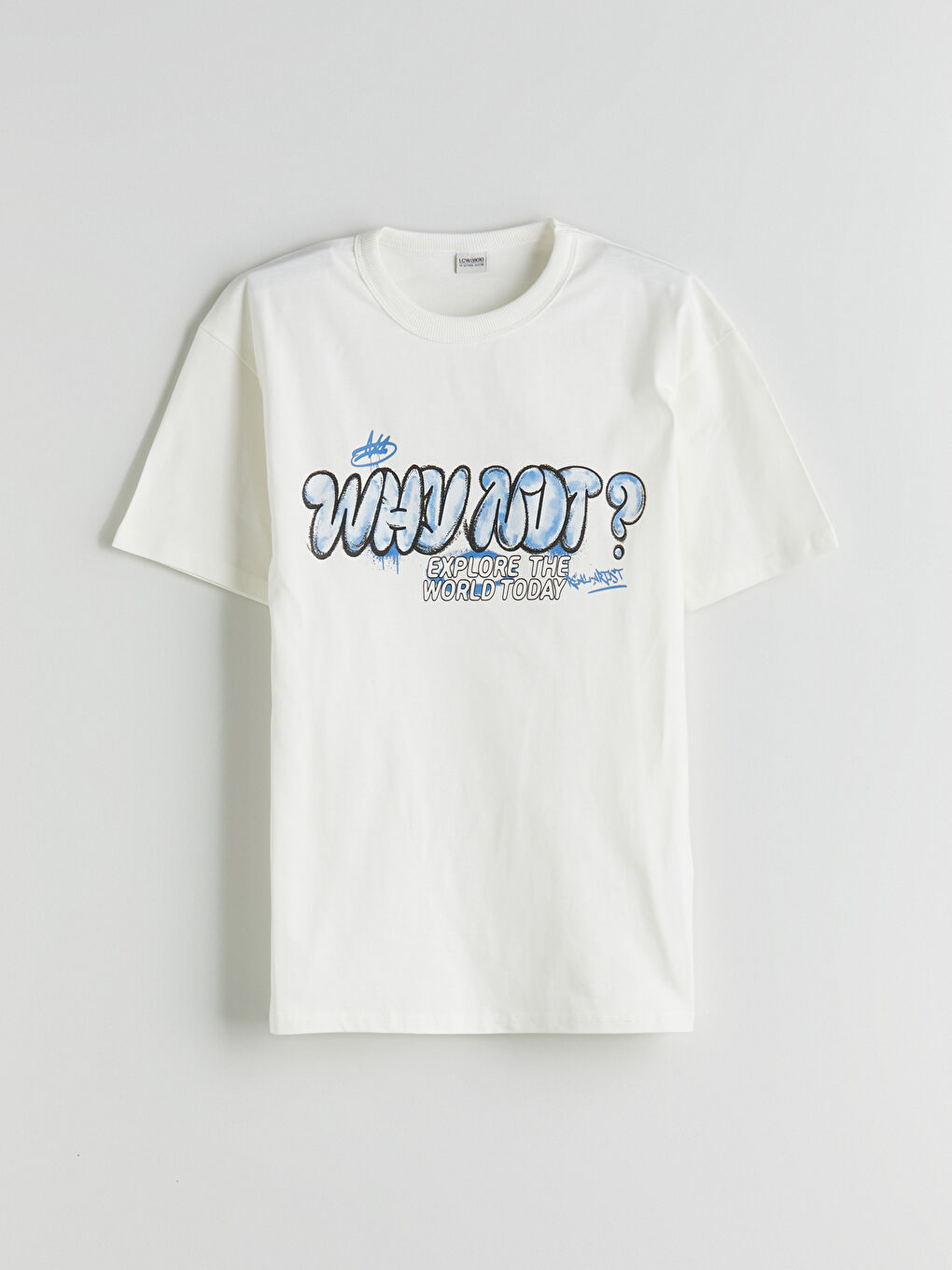 Ekru Bisiklet Yaka Erkek Çocuk Tişört ve Şort-1