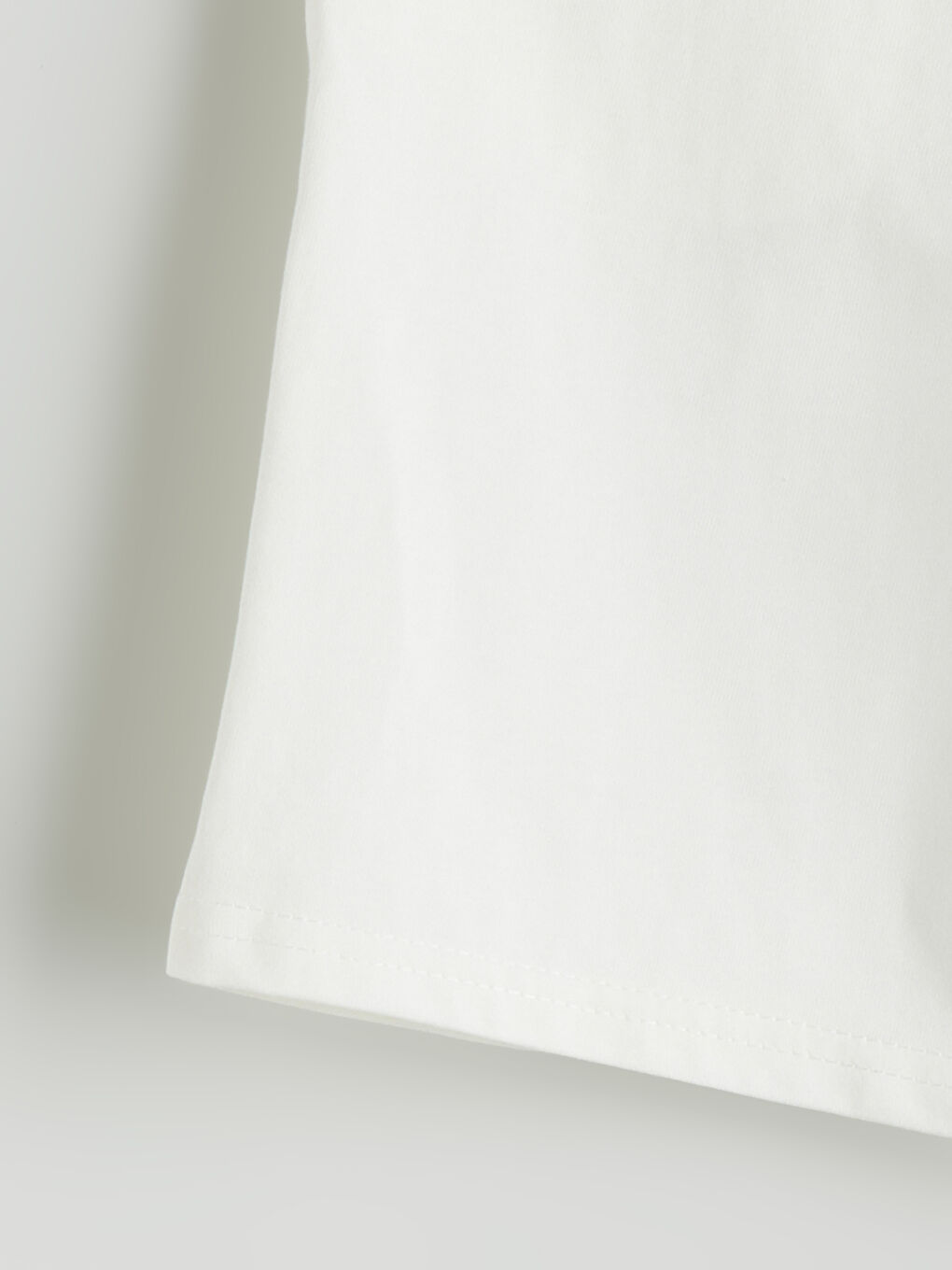 Ekru Bisiklet Yaka Erkek Çocuk Tişört ve Şort-5