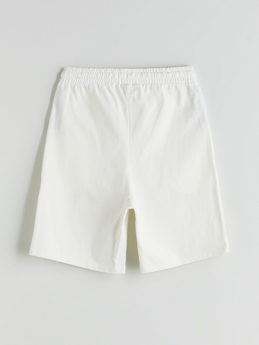 Ekru Bisiklet Yaka Erkek Çocuk Tişört ve Şort-6