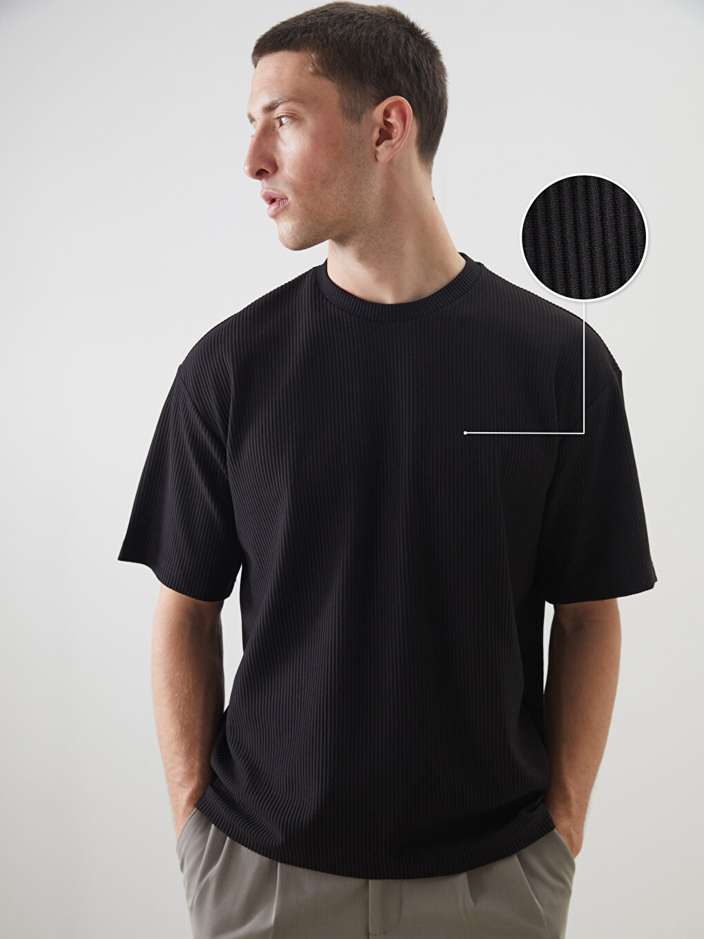 LCW Vision Crew Neck Men's T-Shirt -S5OV11Z8-CVL