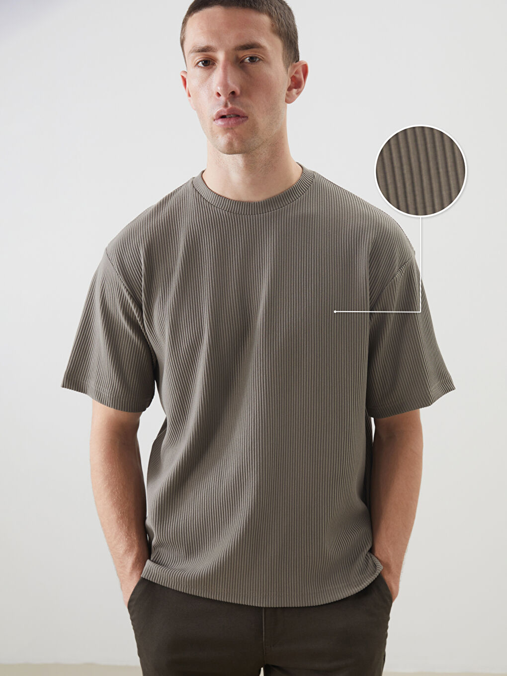 LCW Vision Crew Neck Men's T-Shirt -S5OV11Z8-DYG