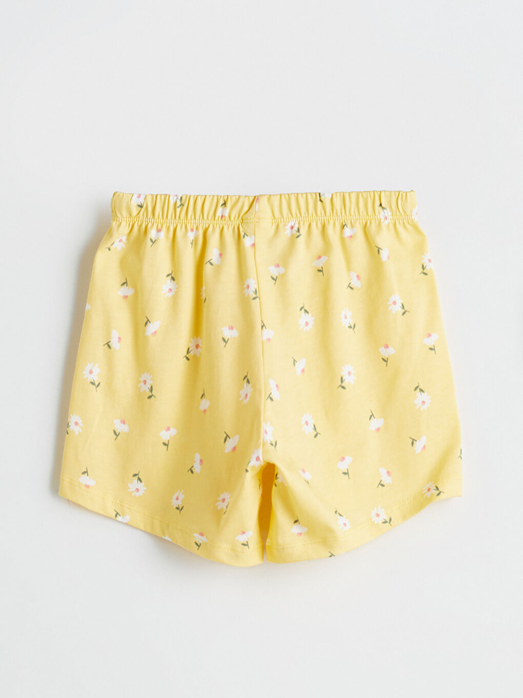 Sarı Beli Lastikli Kız Çocuk Pijama Alt-2