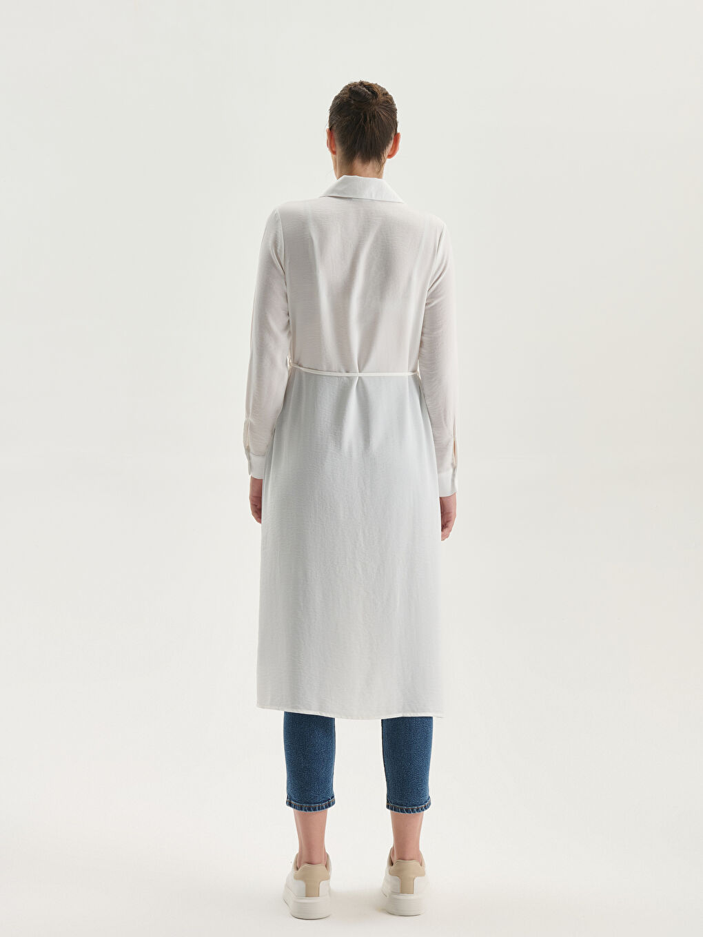 Sashed Women's Shirt Tunic-3