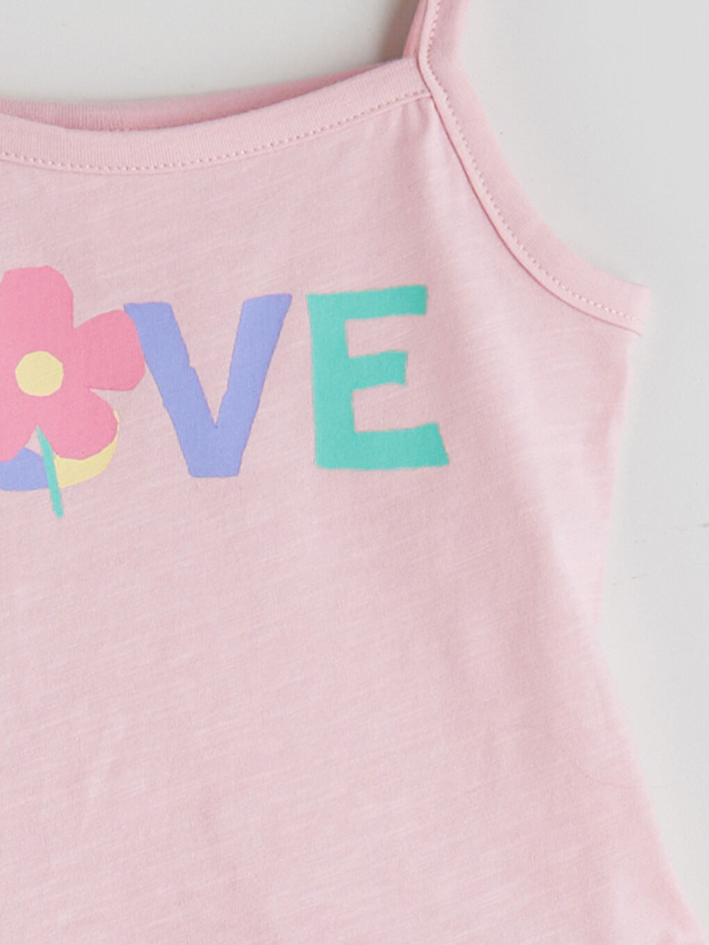 Pembe İp Askılı Fırfırlı Kız Bebek Atlet-2