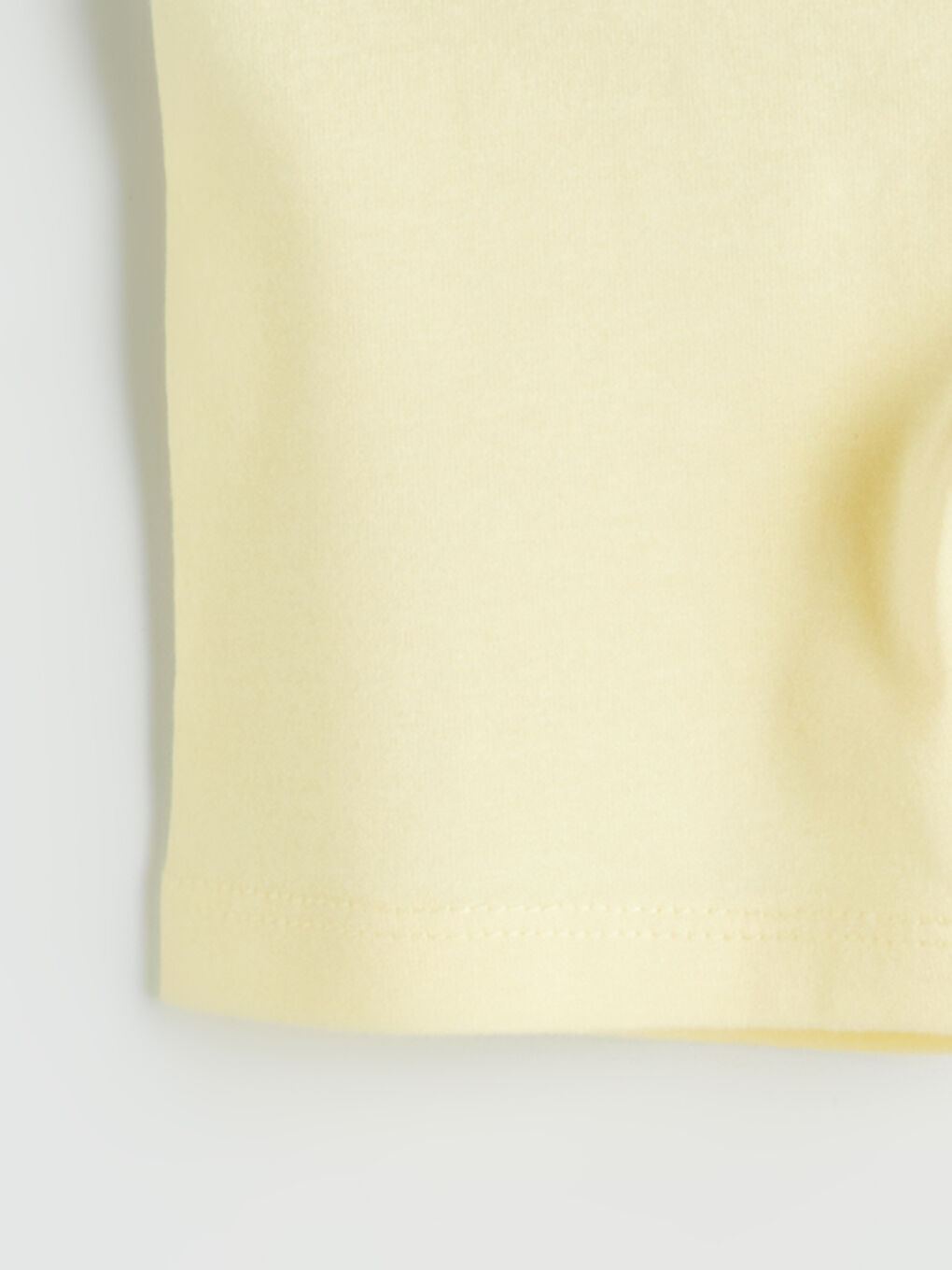 Sarı Beli Lastikli Basic Kız Bebek Tayt-1