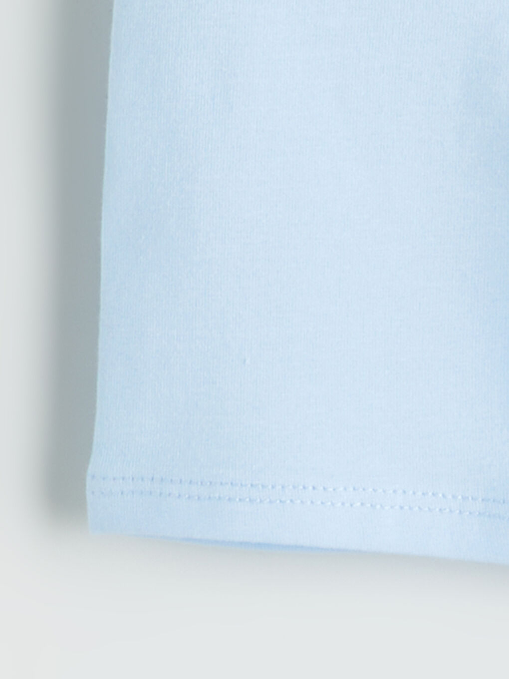 Mavi Beli Lastikli Basic Kız Bebek Tayt-2