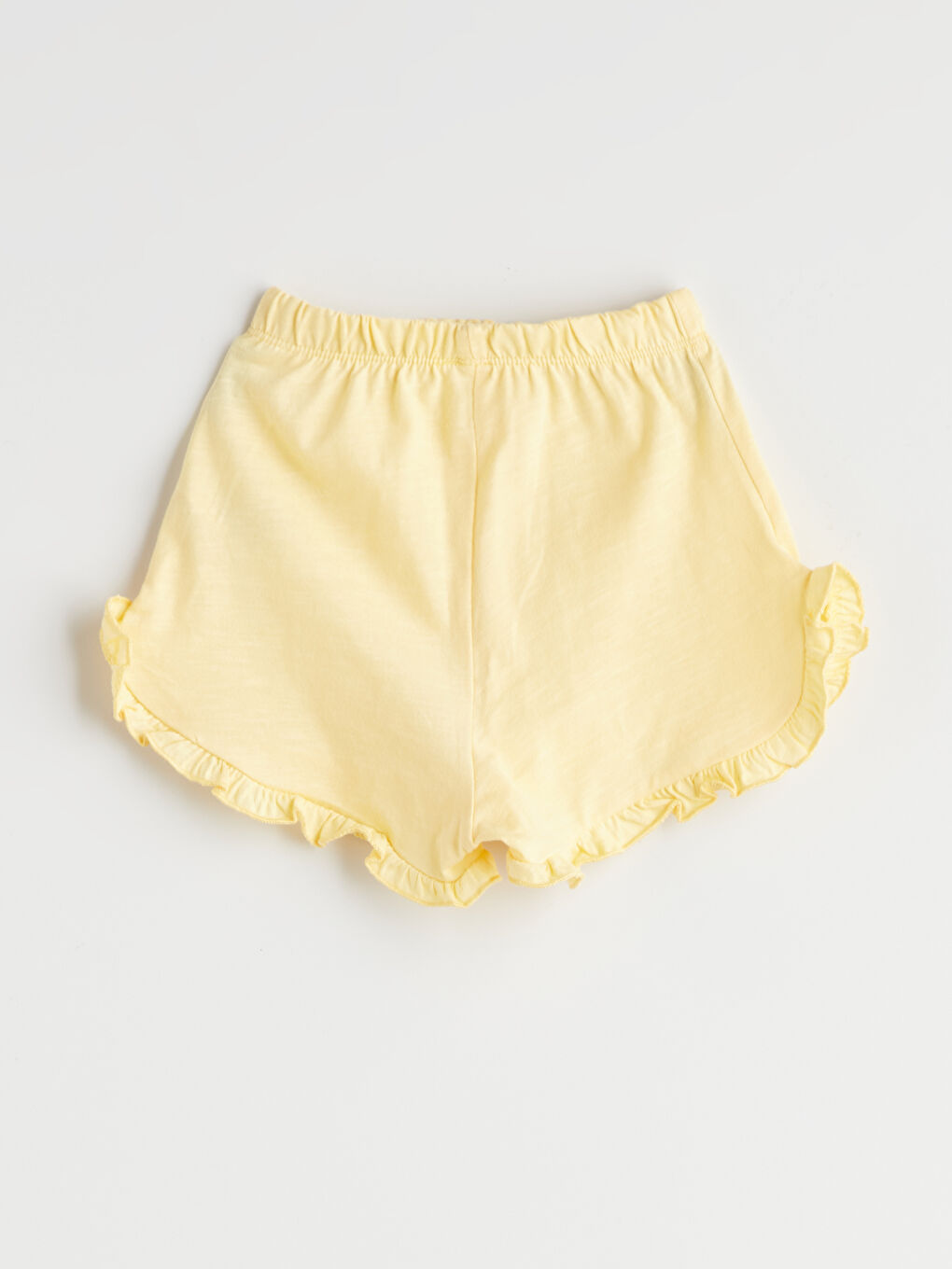 Sarı Kız Bebek Fırfırlı Şort-1