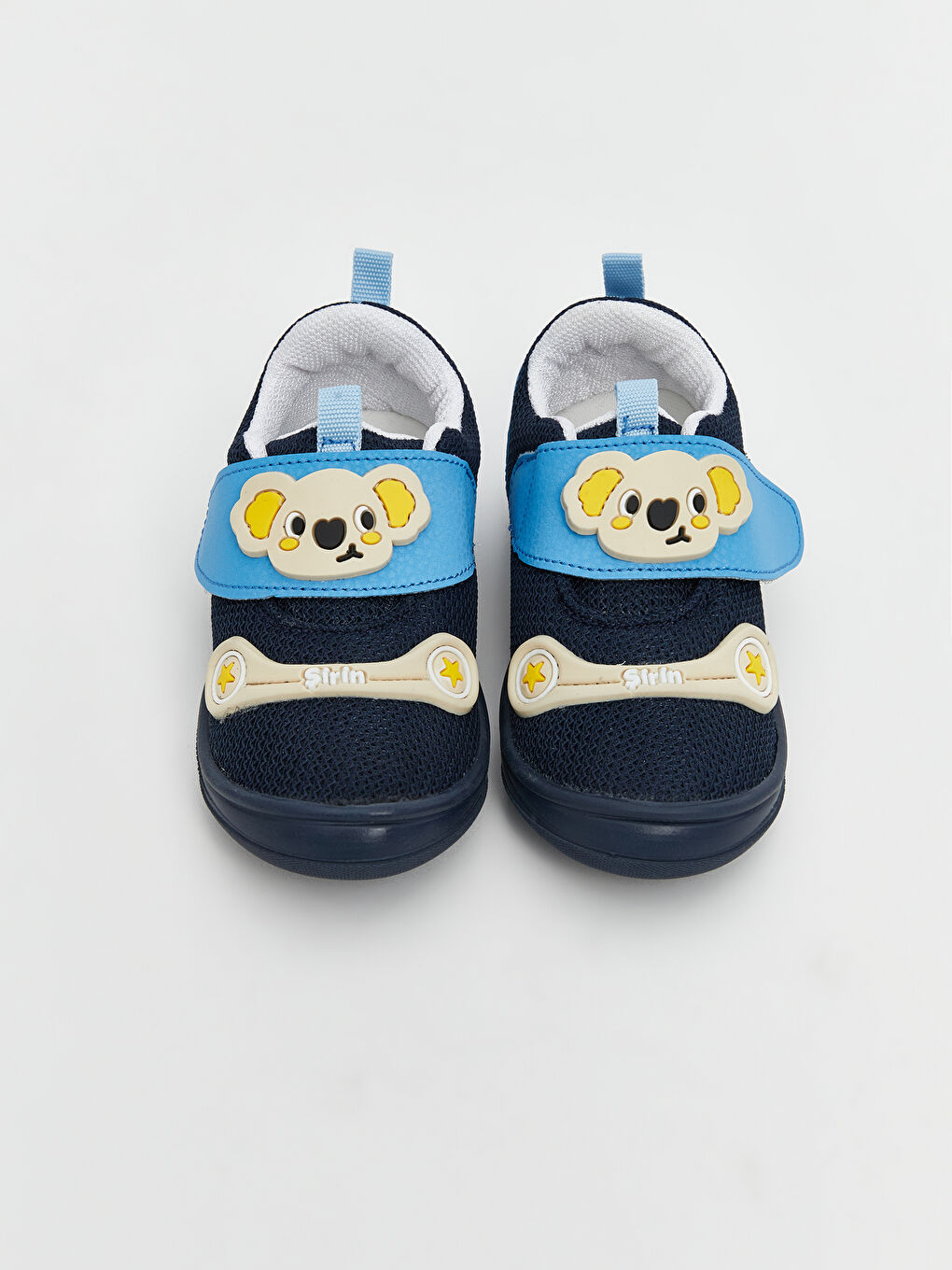 Lacivert Hayvan Figürlü Erkek Bebek İlk Adım Ayakkabısı-2