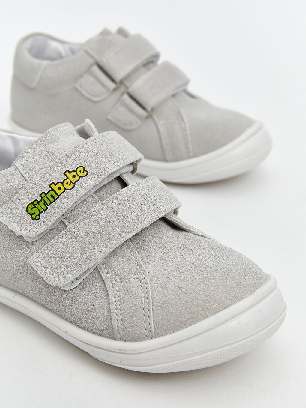 Gri Cırt Cırtlı Erkek Bebek İlk Adım Ayakkabısı-2