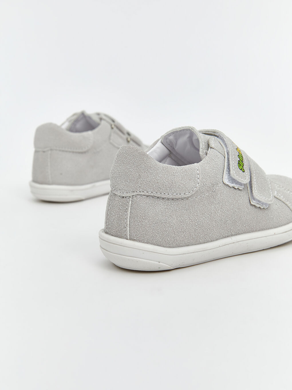 Gri Cırt Cırtlı Erkek Bebek İlk Adım Ayakkabısı-4