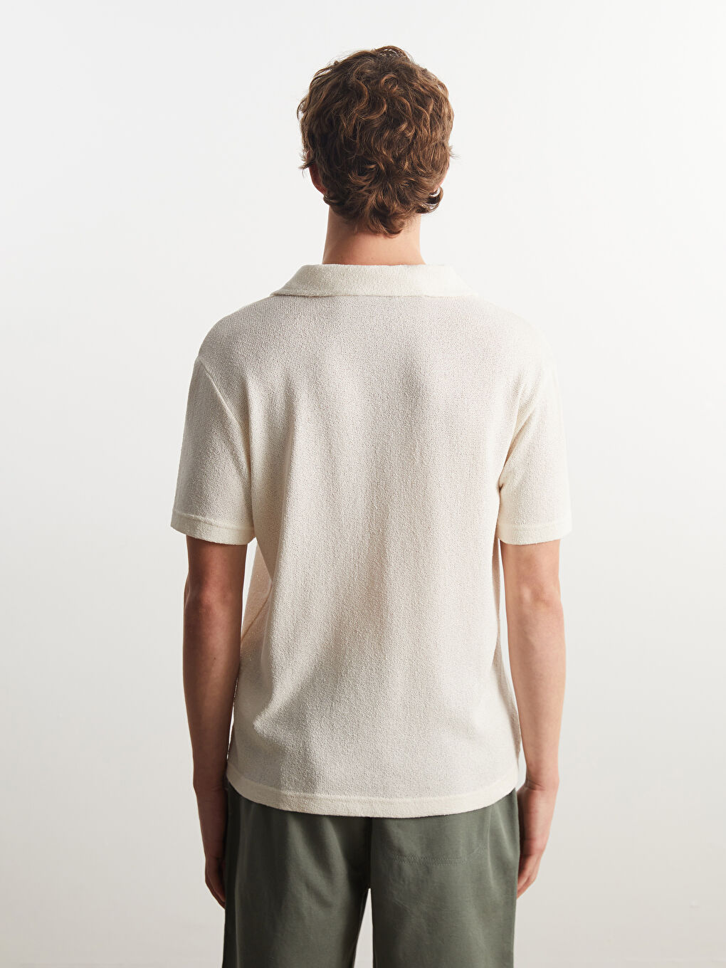 Men's Polo Neck T-Shirt -S5OV51Z8-J1F