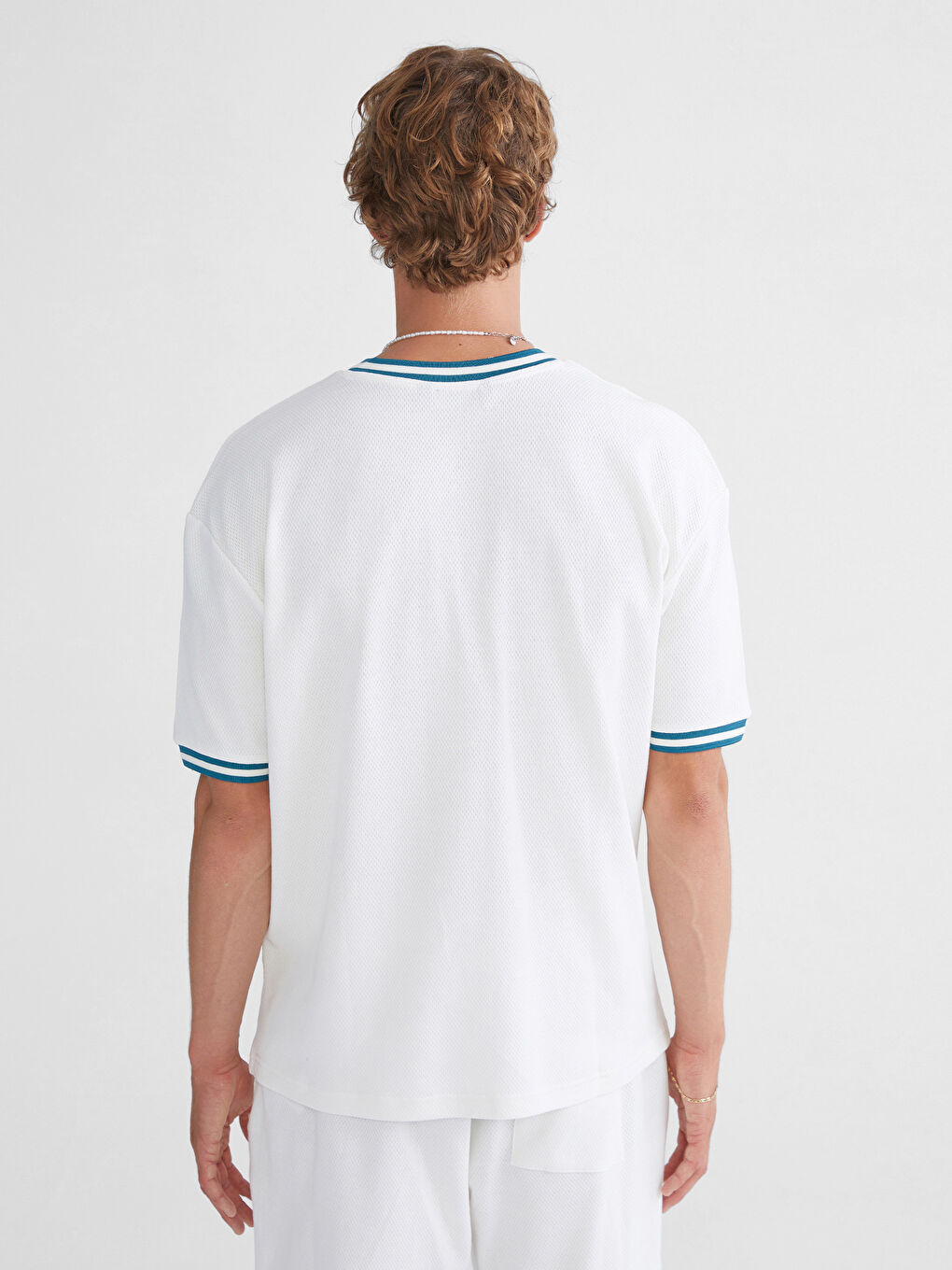 V Neck Printed Men's T-Shirt-6