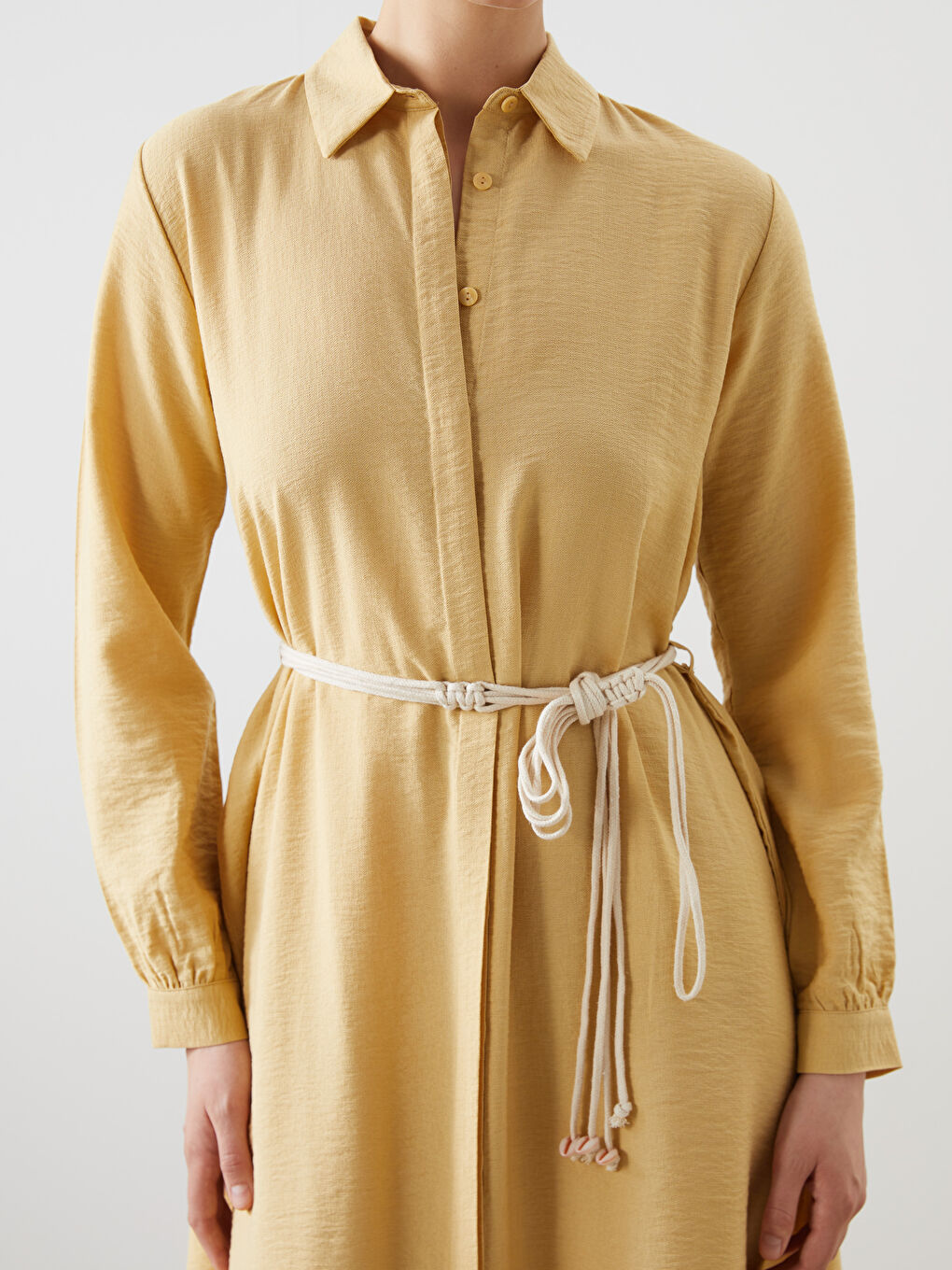 Woman YELLOW Shirt Dress -S5OV69Z8-ZVF