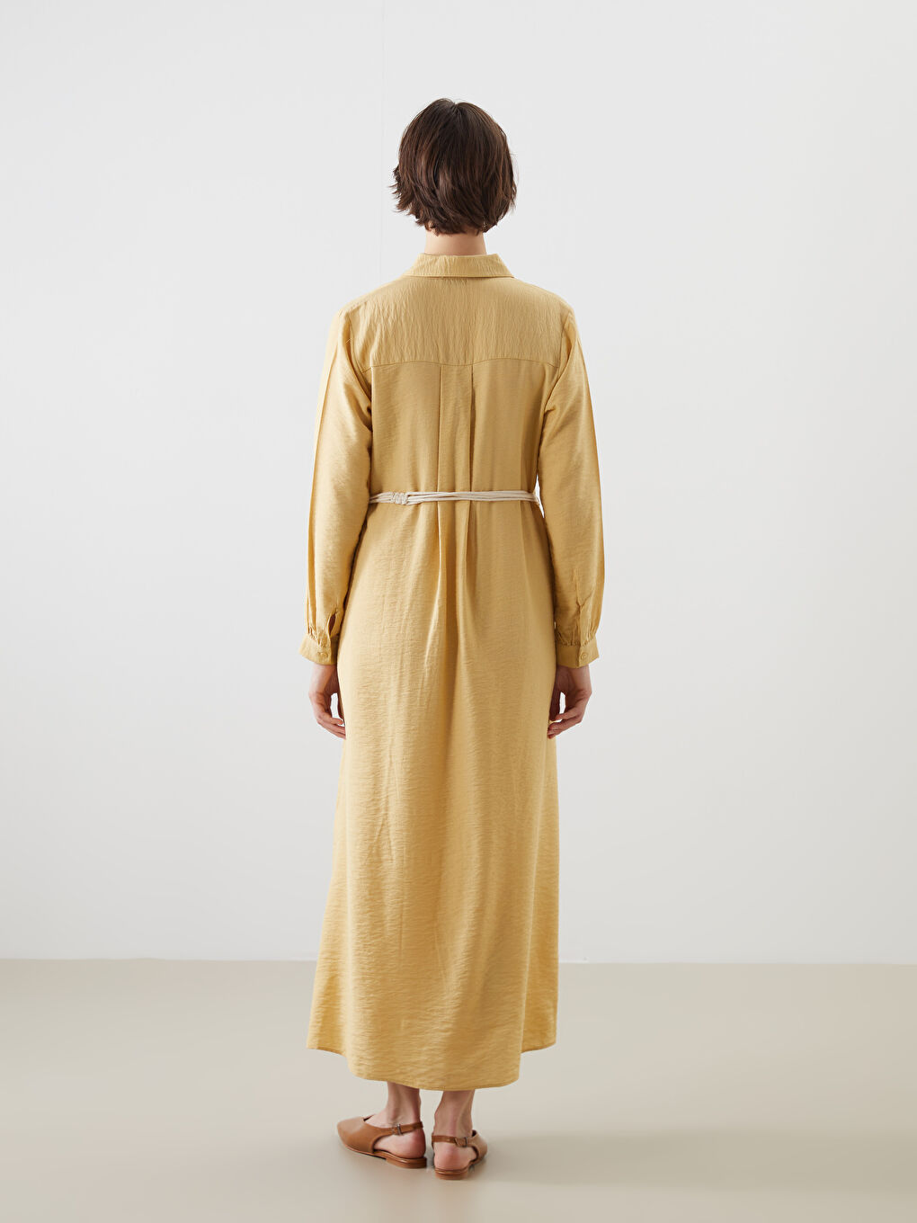 Woman YELLOW Shirt Dress -S5OV69Z8-ZVF